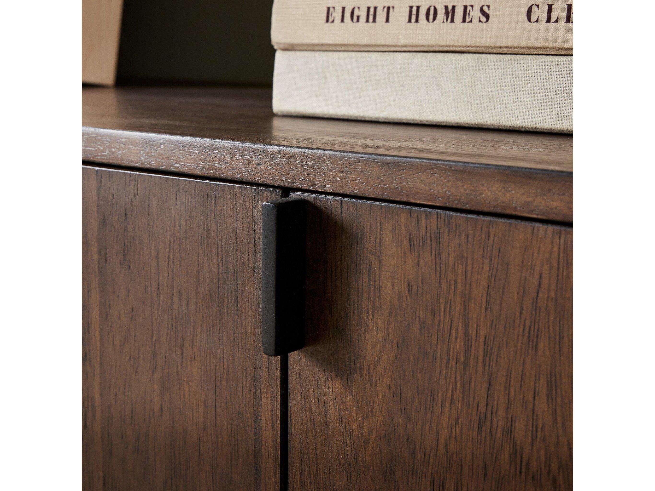 Four Hands Haiden Castillo 81" Parrawood Chestnut Parawood Veneer Gunmetal Media Console