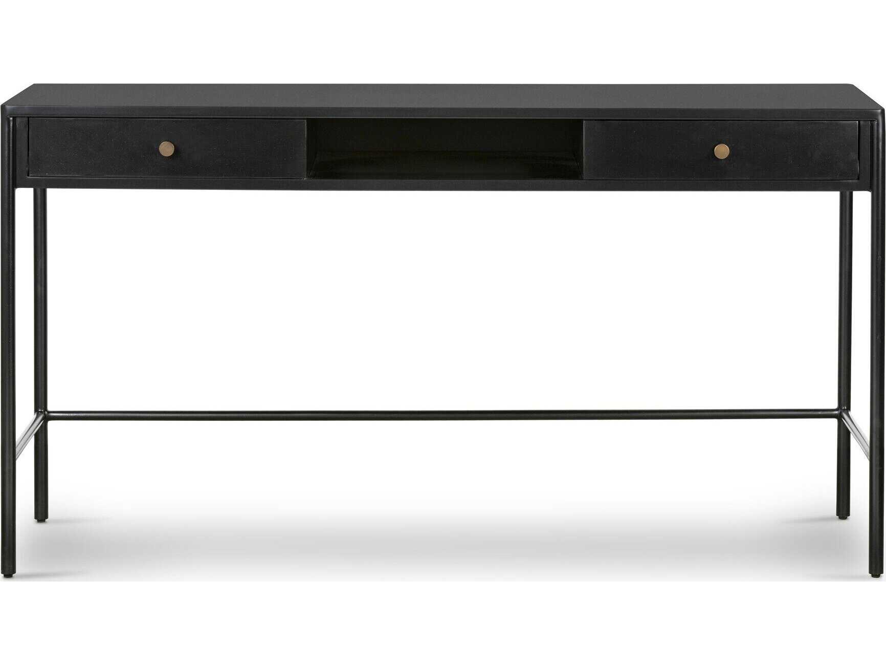 Four Hands Bolton Soto Black Weathered Bronze Secretary Desk