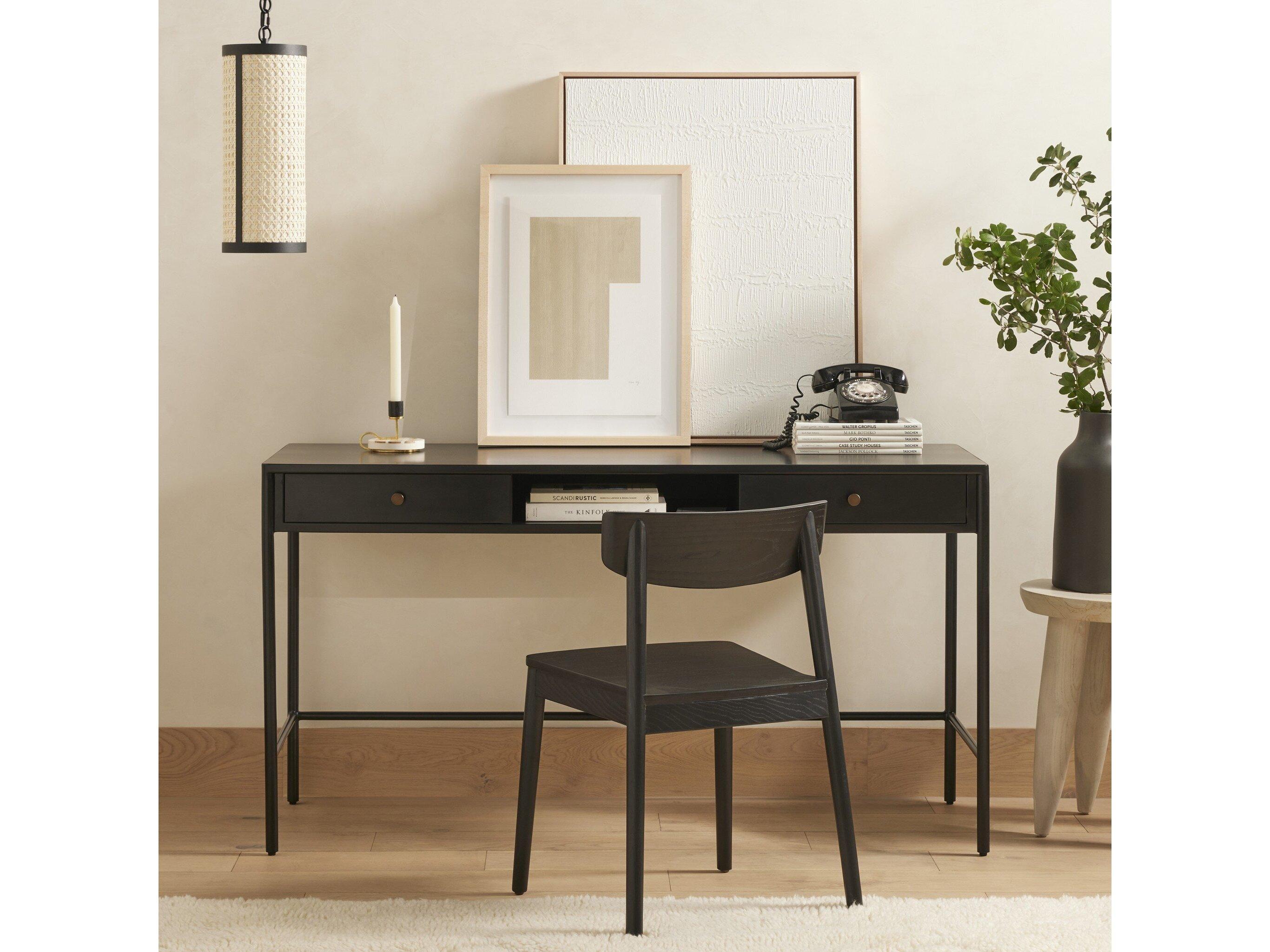 Four Hands Bolton Soto Black Weathered Bronze Secretary Desk