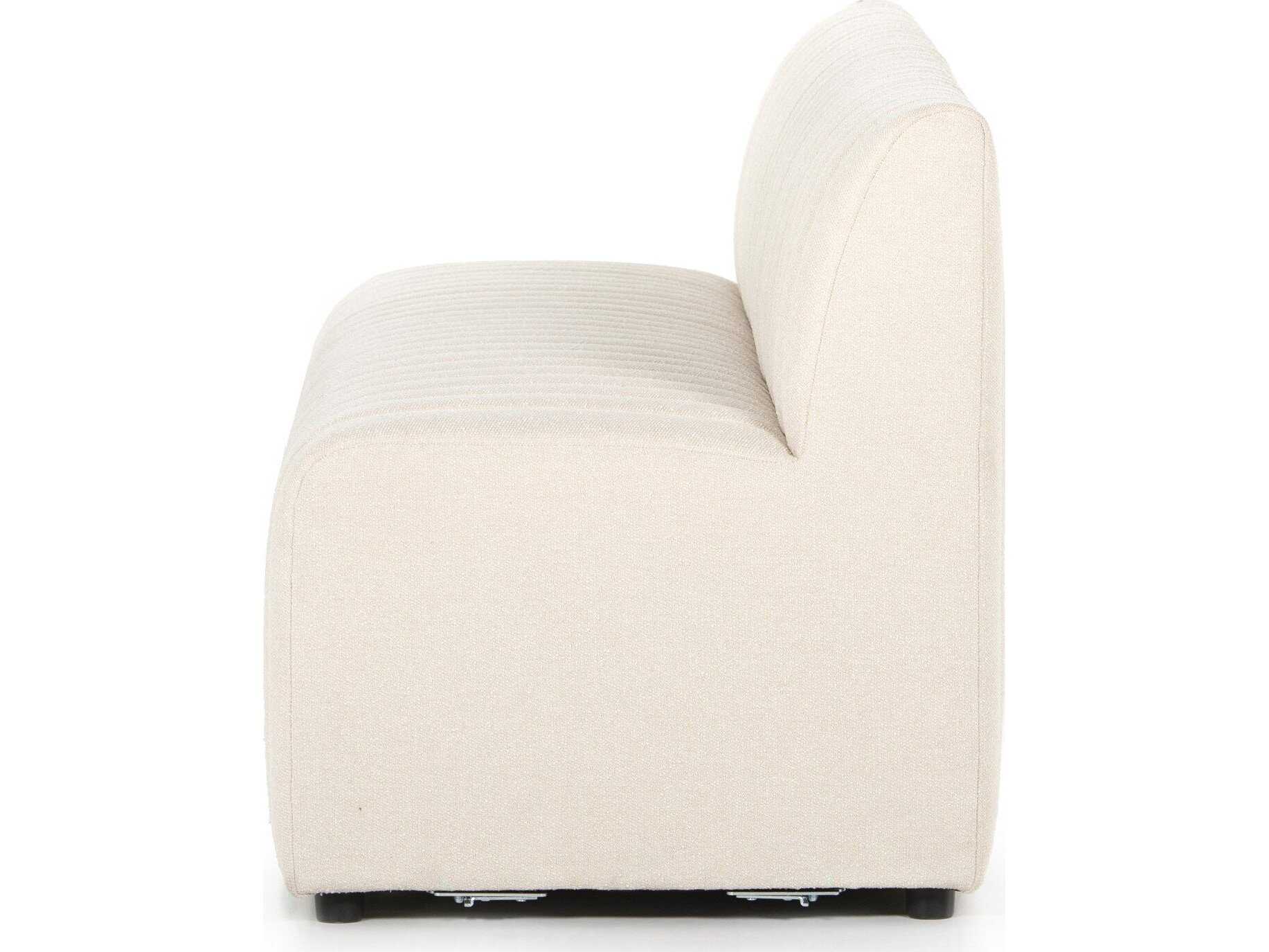 Four Hands Grayson Capri Oatmeal Cream Upholstered Accent Bench