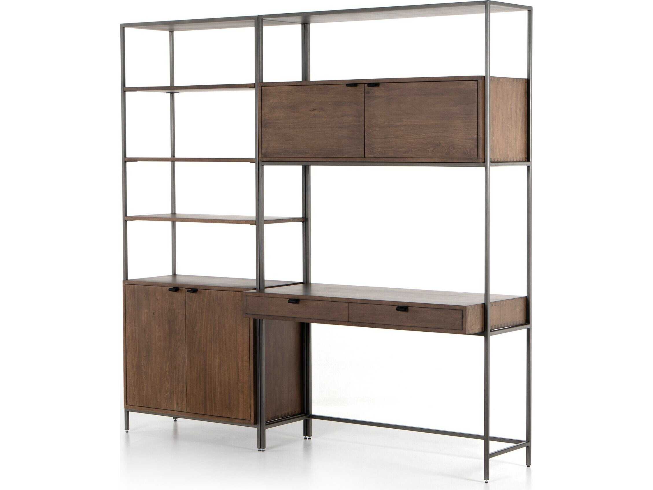 Four Hands Fulton Trey Brown Poplar Wood Leaning Ladder Desk