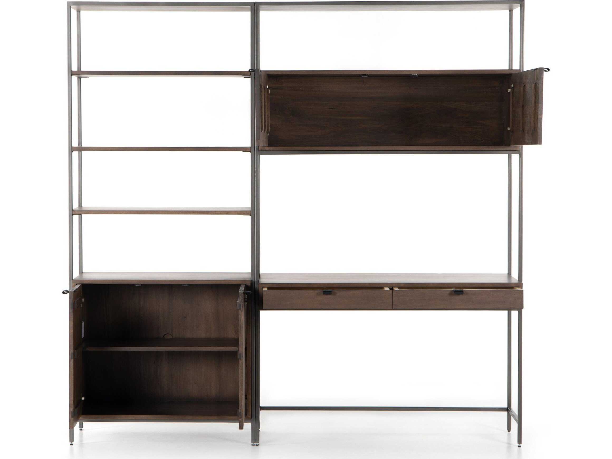 Four Hands Fulton Trey Brown Poplar Wood Leaning Ladder Desk