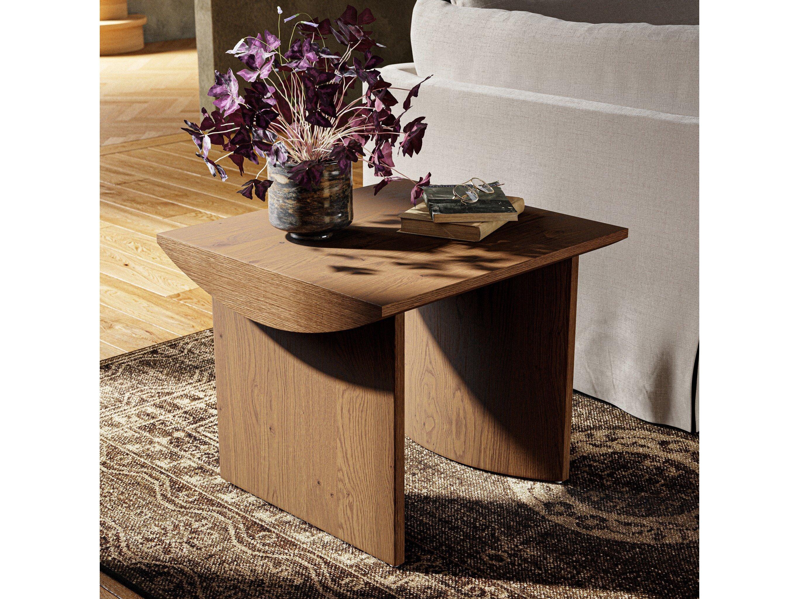 Four Hands Barton Pickford Rectangular Wood Dusted Oak End Table