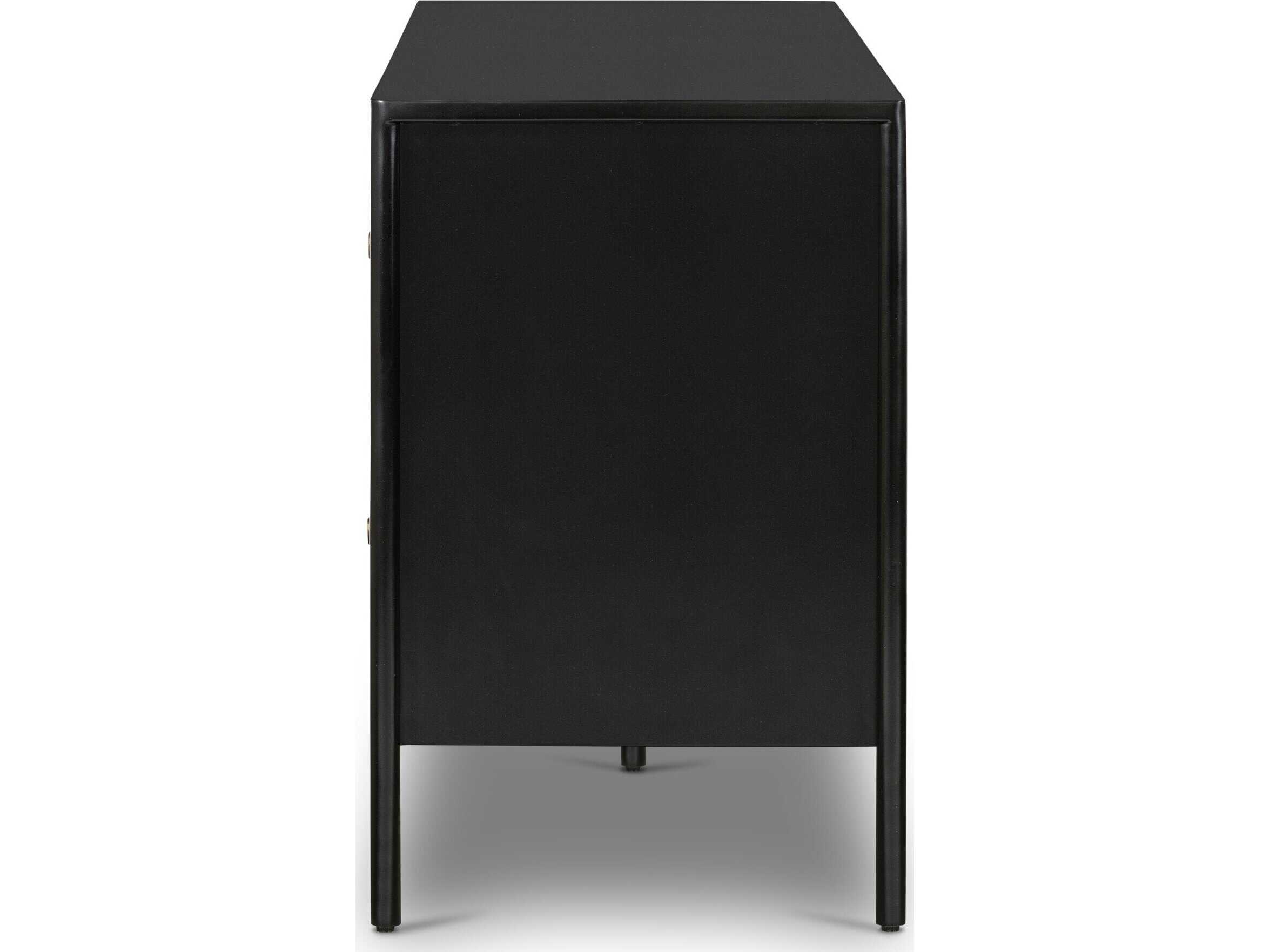 Four Hands Bolton Soto 70" Black Weathered Bronze Media Console