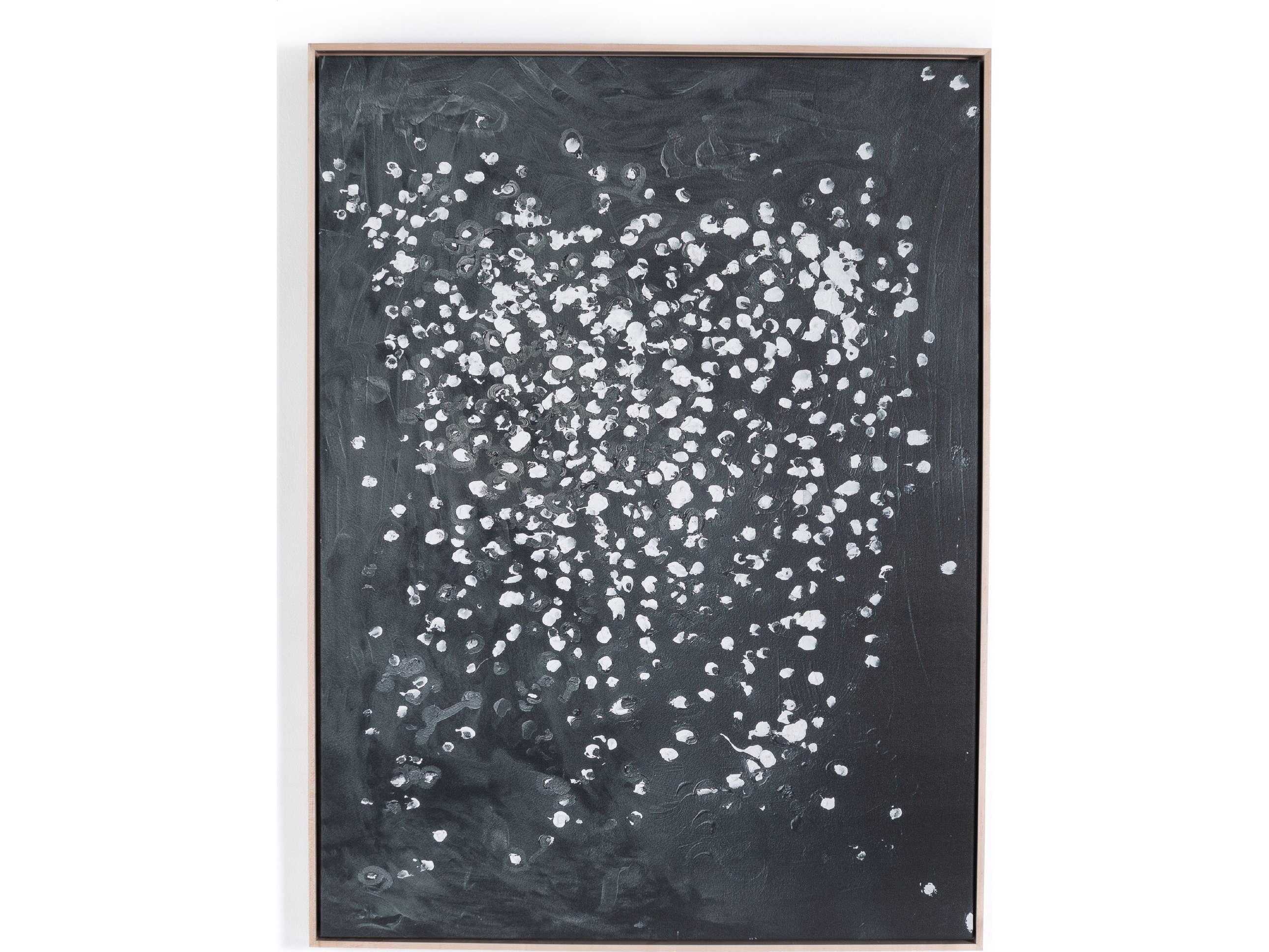 Four Hands Art Studio and All The Stars In The Sky by Gold Rush Natural Maple Floater  Canvas Wall Art