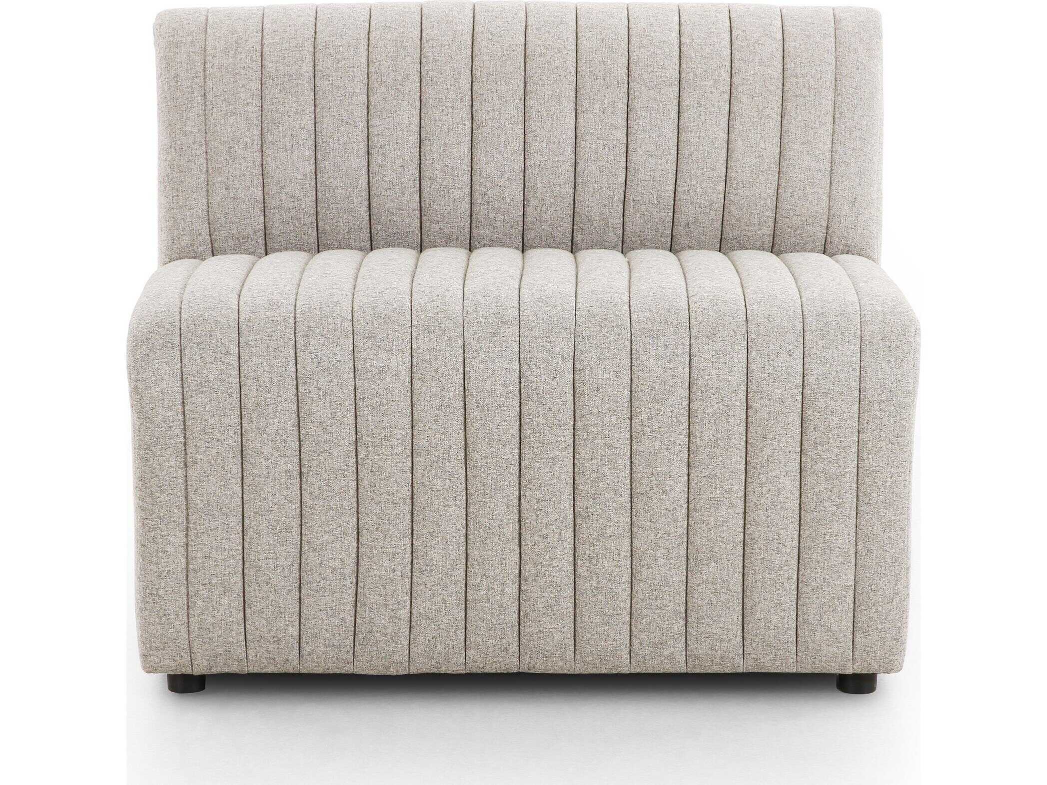 Four Hands Grayson Augustine Orly Natural Upholstered Poplar Wood Dining Banquette