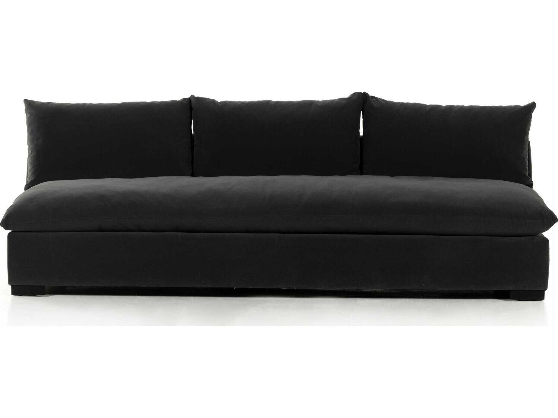 Four Hands Atelier Grant Henry Charcoal Espresso Gray Upholstered Sofa