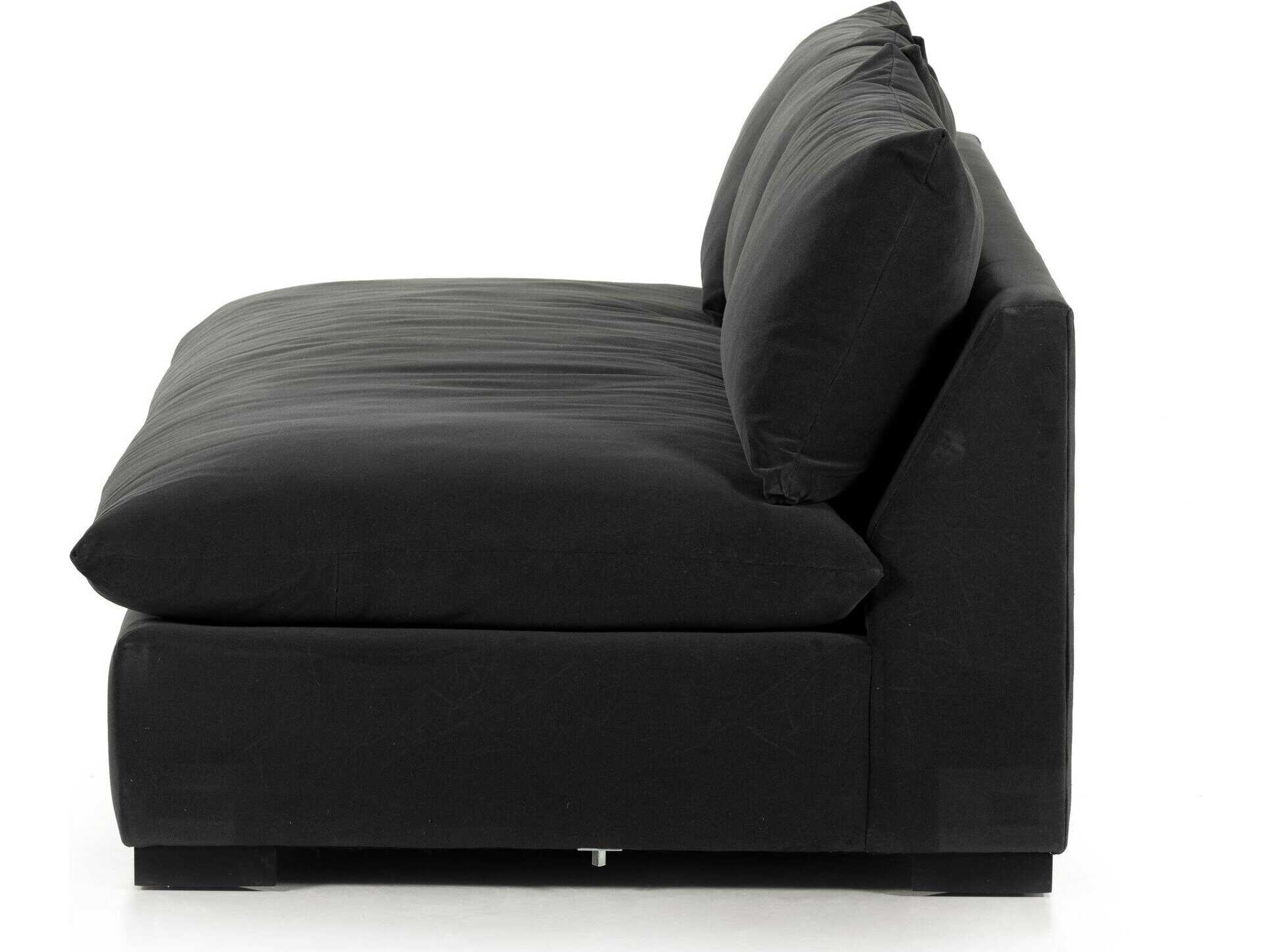 Four Hands Atelier Grant Henry Charcoal Espresso Gray Upholstered Sofa