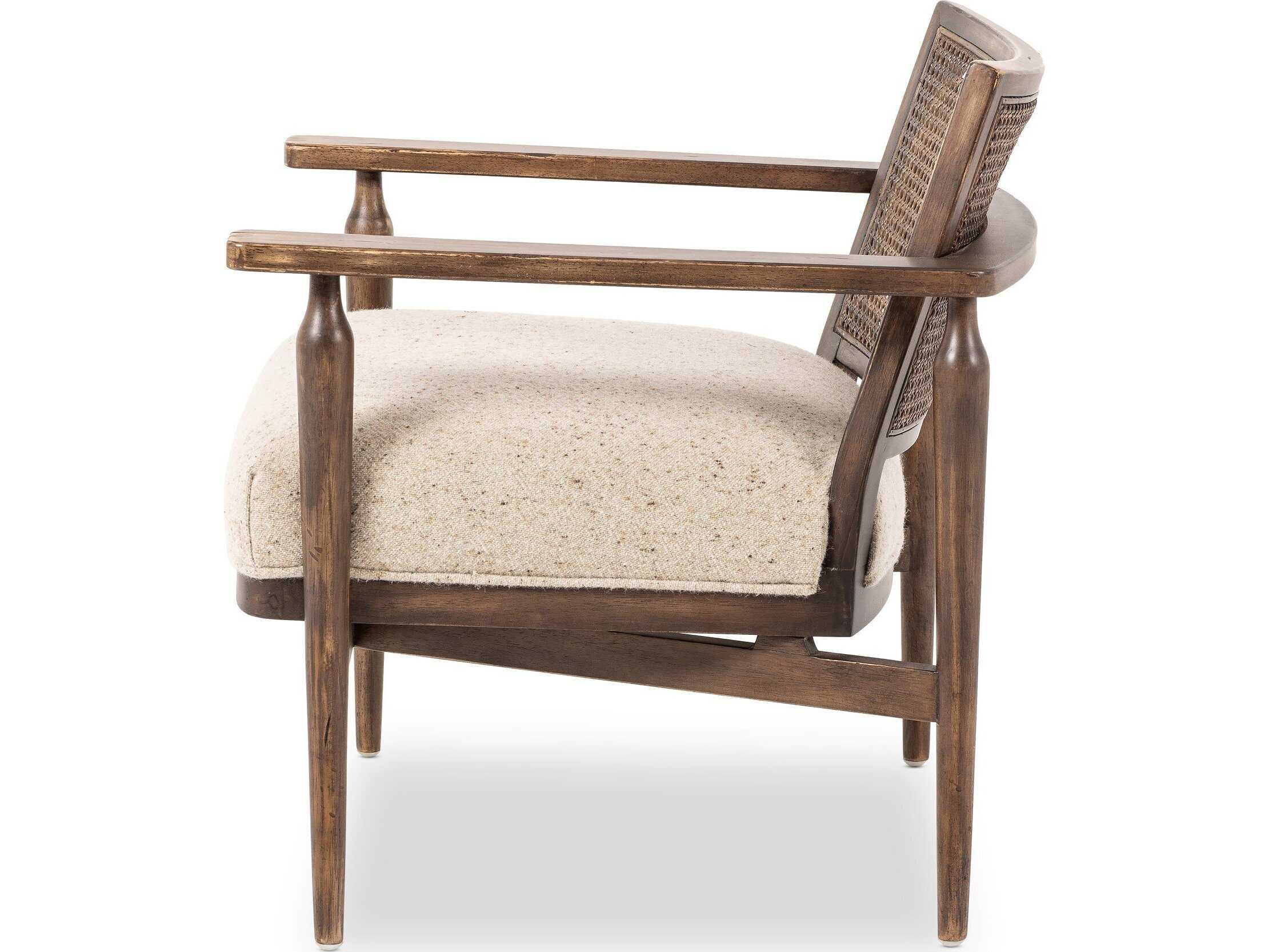 Four Hands Kensington Xavier Brown Fabric Accent Chair