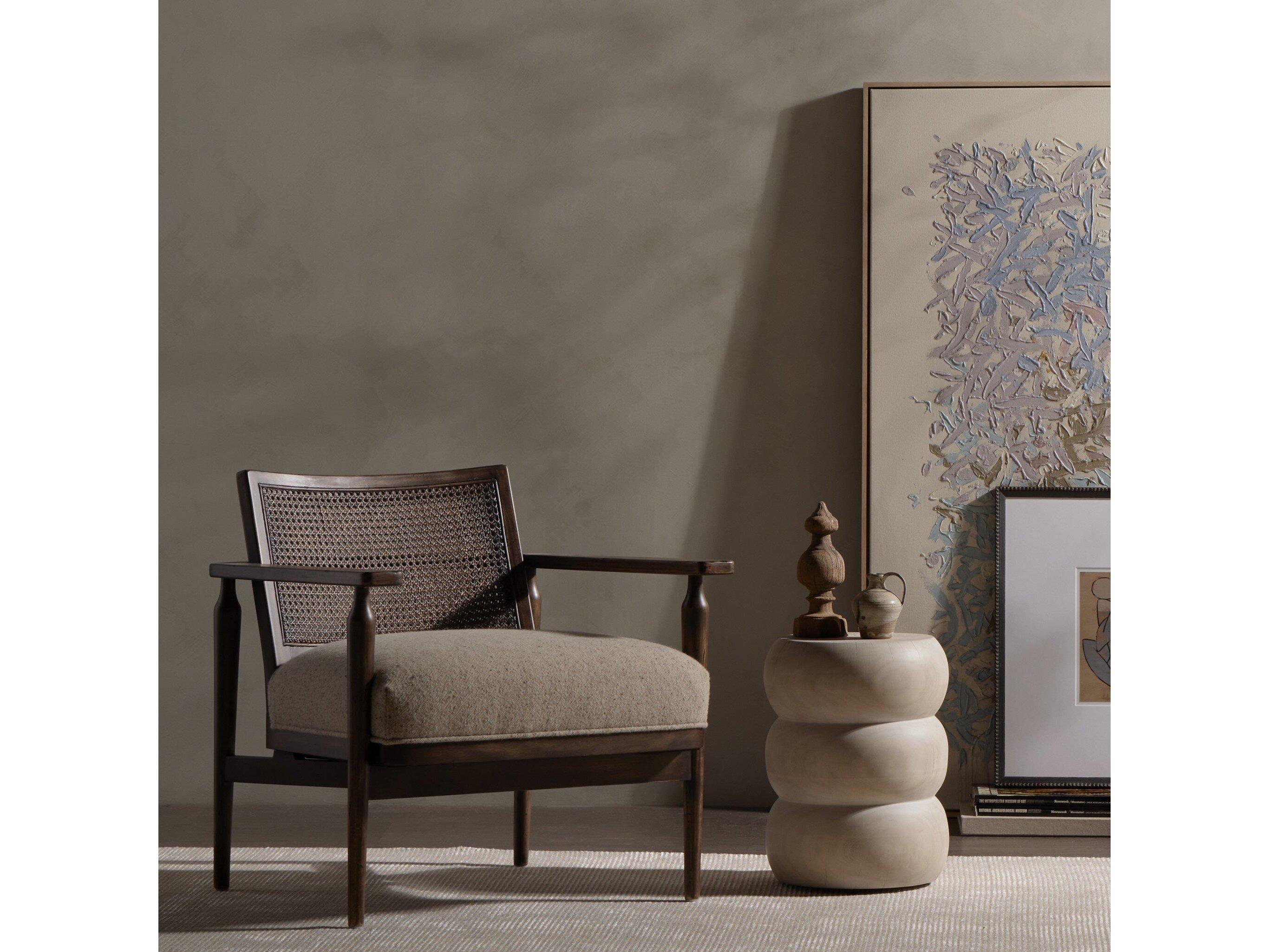 Four Hands Kensington Xavier Brown Fabric Accent Chair