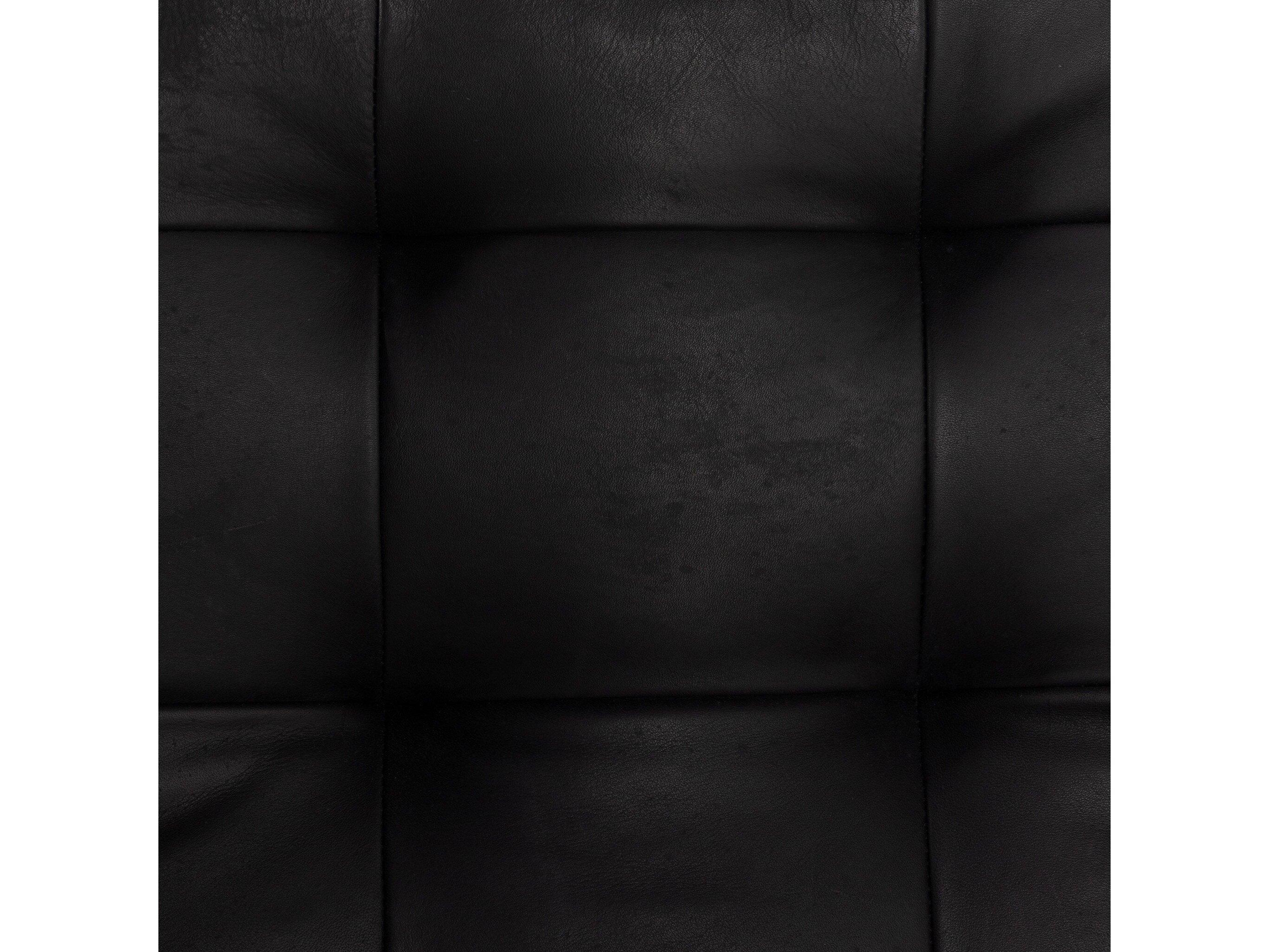 Four Hands Kensington Halston Leather Ash Wood Black Upholstered Arm Dining Chair