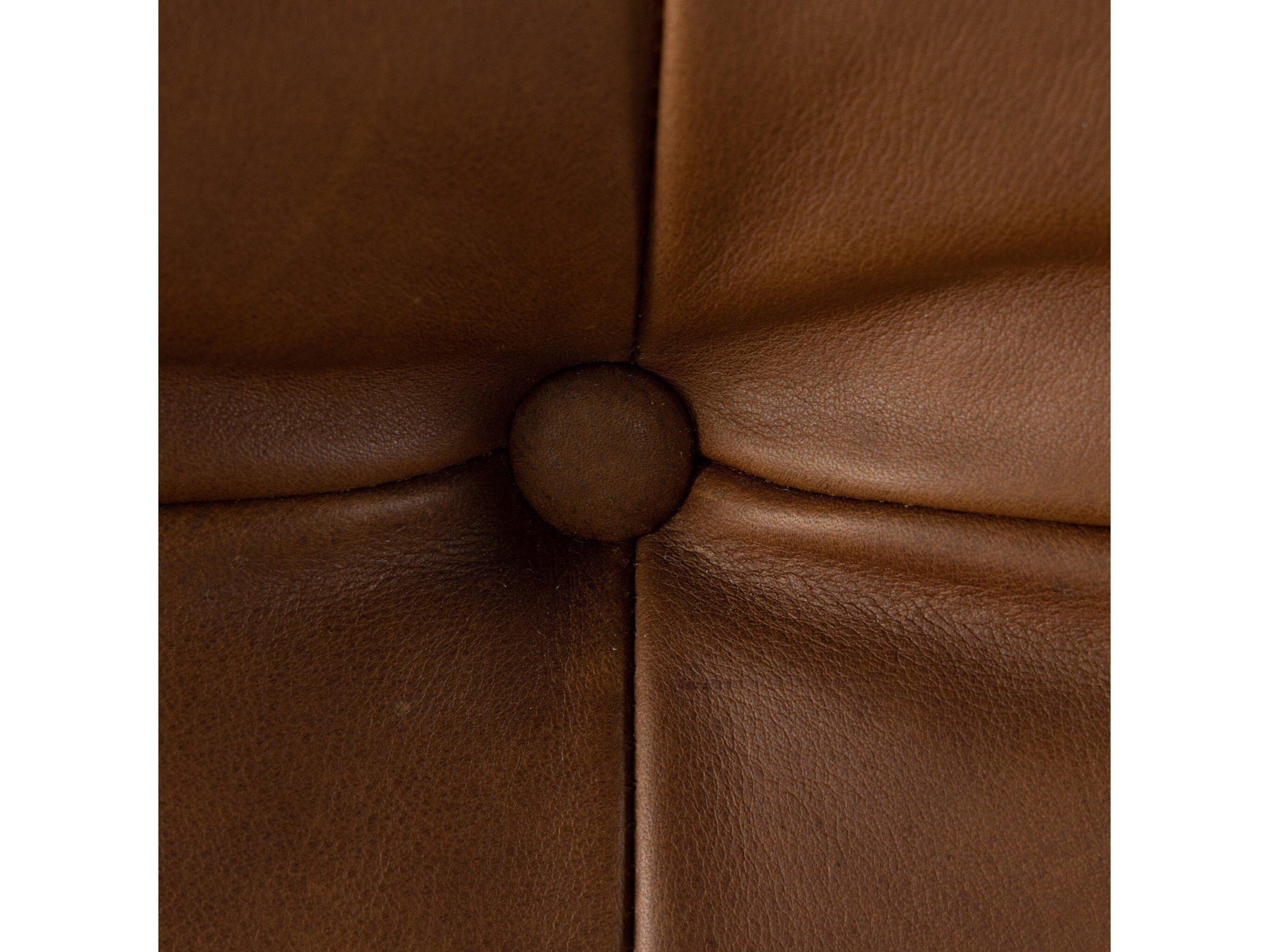 Four Hands Kensington Halston Brown Leather Accent Chair