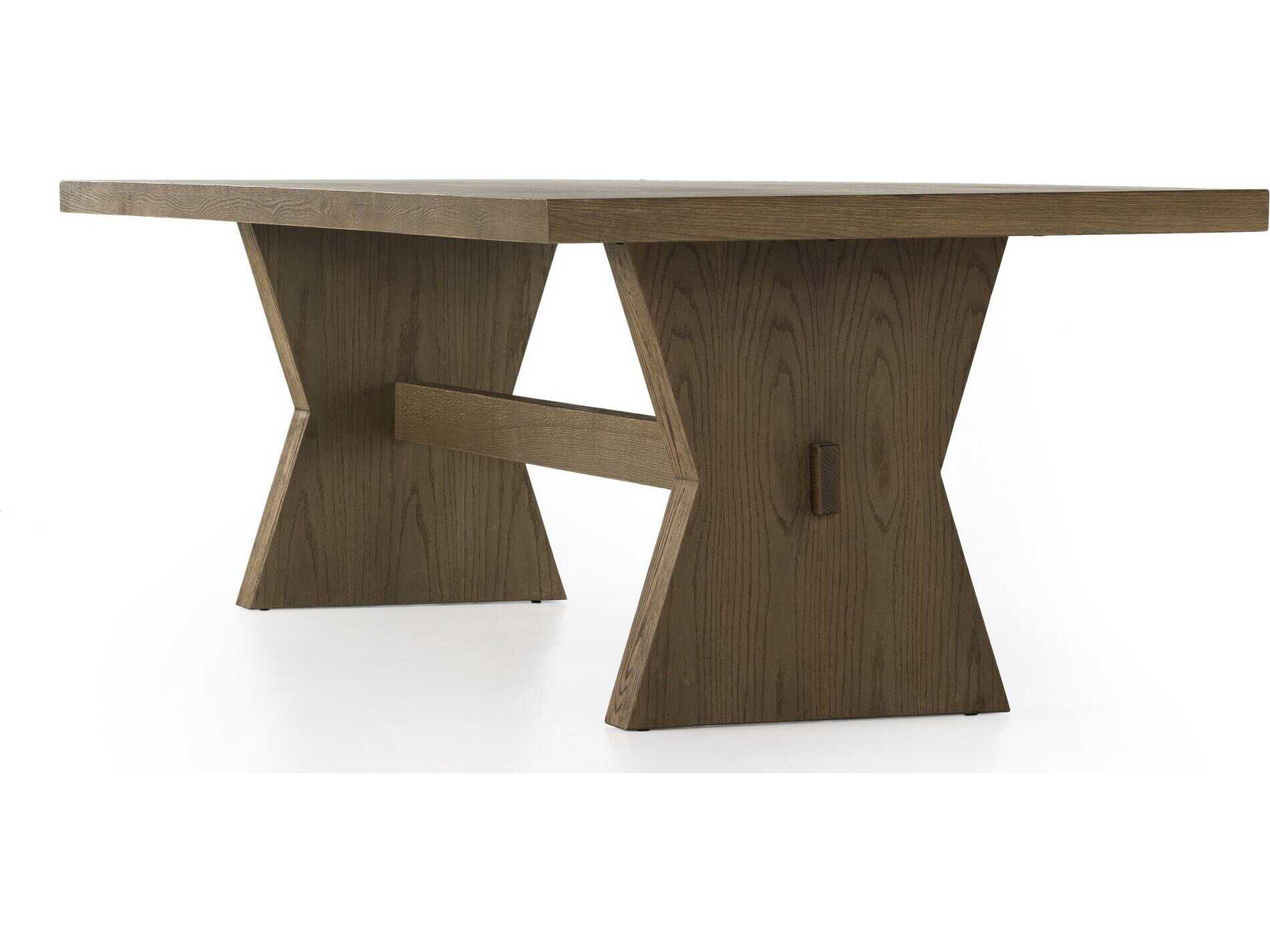 Four Hands Irondale Tia Drifted Oak Solid Dining Table