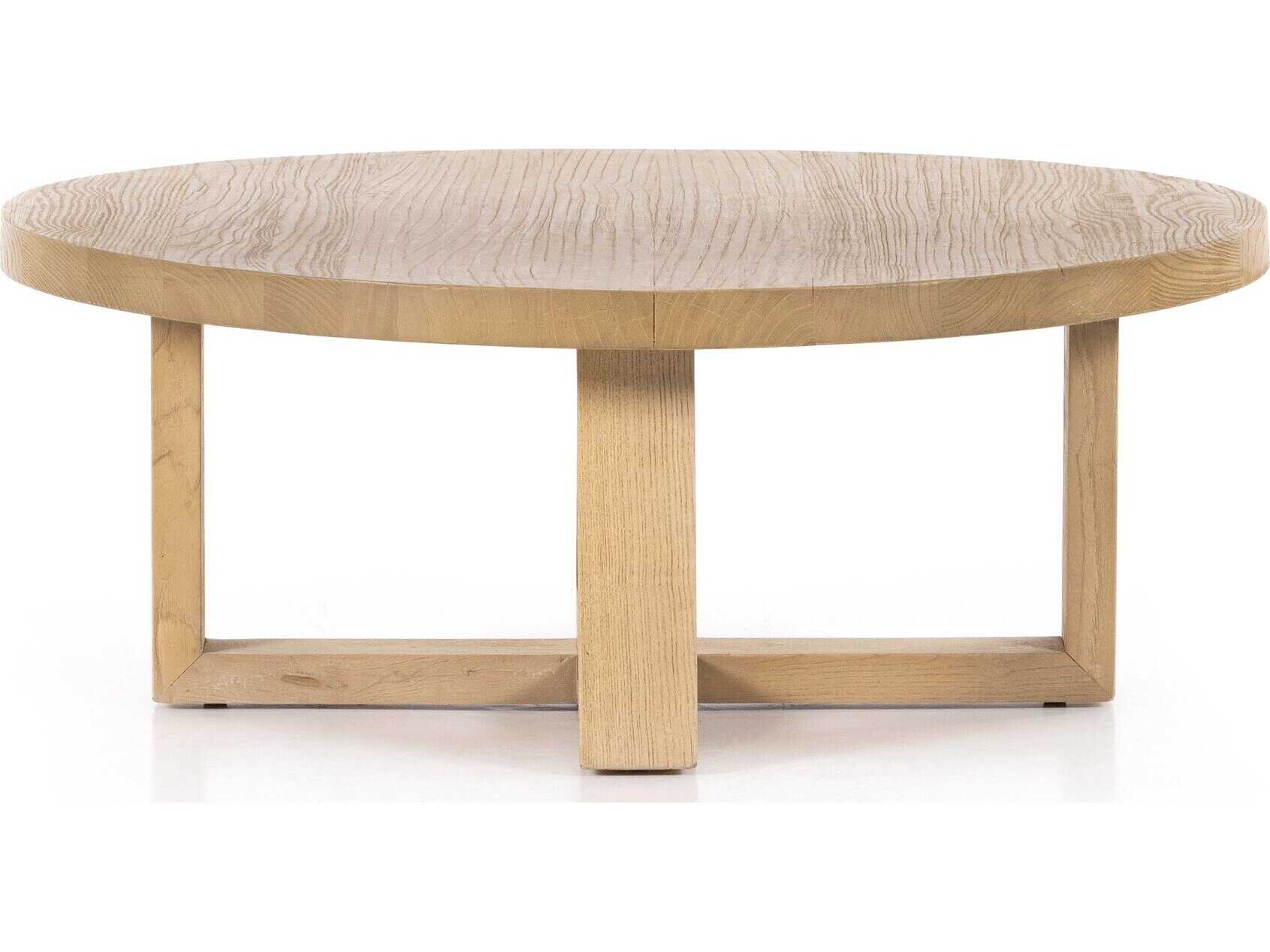 Four Hands Wells Liad Round Natural Nettlewood Coffee Table