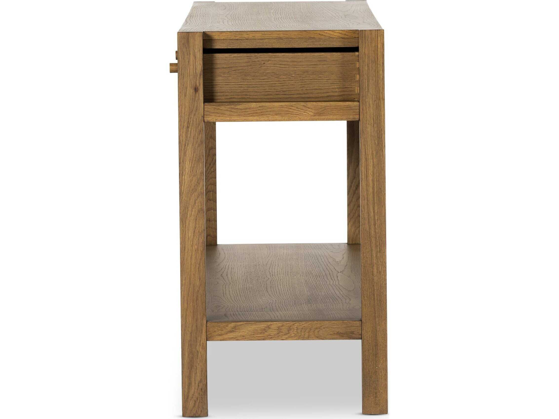 Four Hands Haiden Meadow Rectangular Wood Tawny Oak Console Table