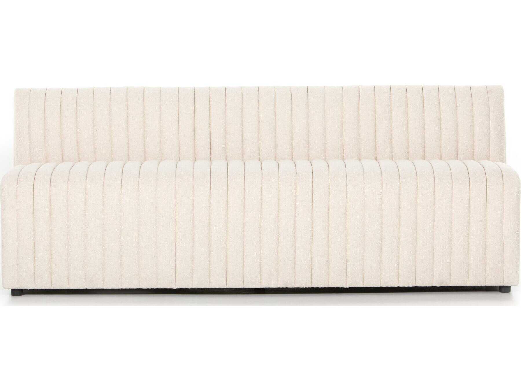 Four Hands Grayson Augustine Capri Oatmeal Upholstered Dining Banquette