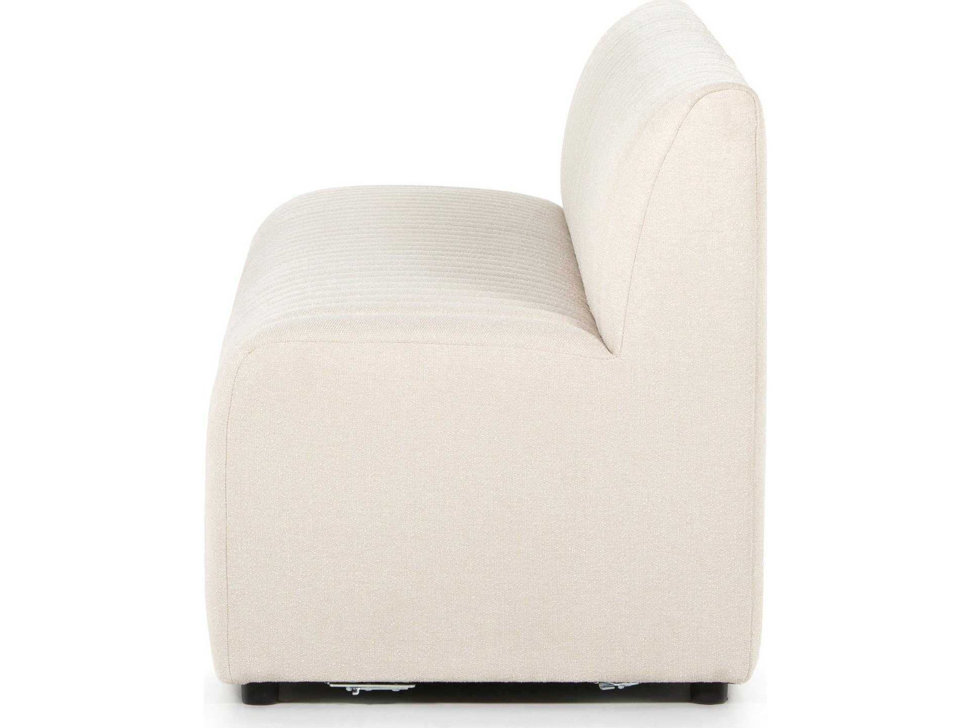 Four Hands Grayson Augustine Capri Oatmeal Upholstered Dining Banquette