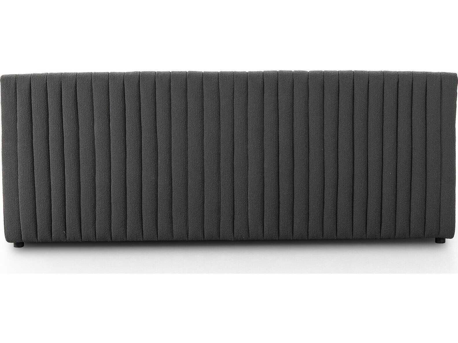 Four Hands Grayson Augustine FIQA Boucle Charcoal Upholstered Dining Bench