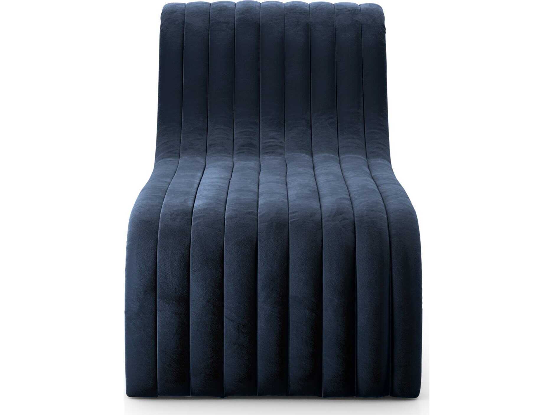 Four Hands Grayson Blue Upholstered Chaise