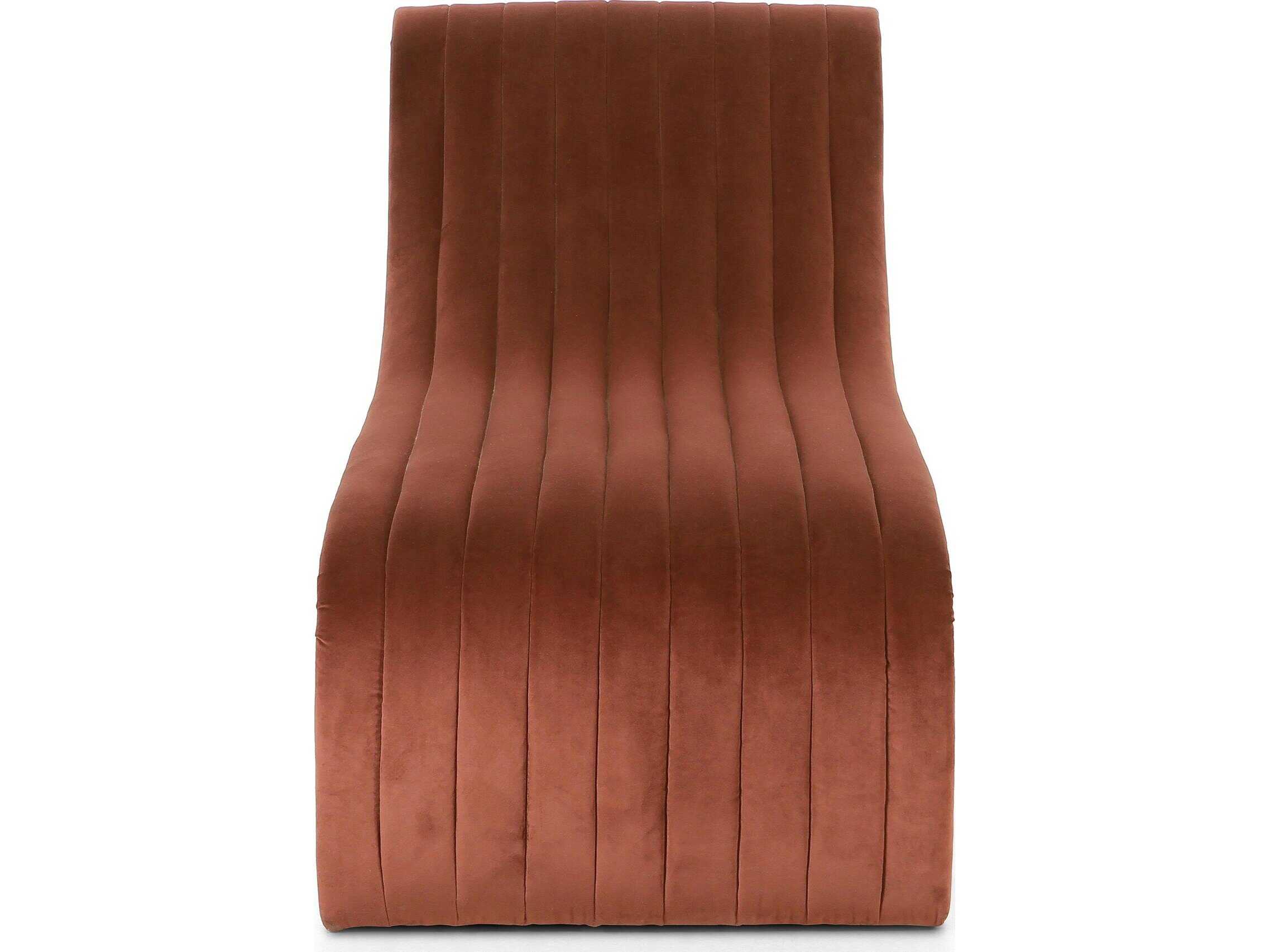 Four Hands Grayson Augustine Surrey Auburn Orange Upholstered Chaise