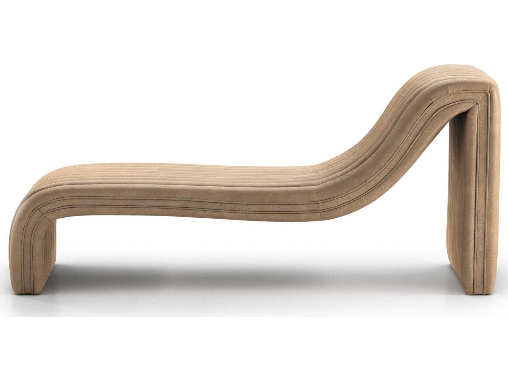 Four Hands Grayson Brown Upholstered Chaise