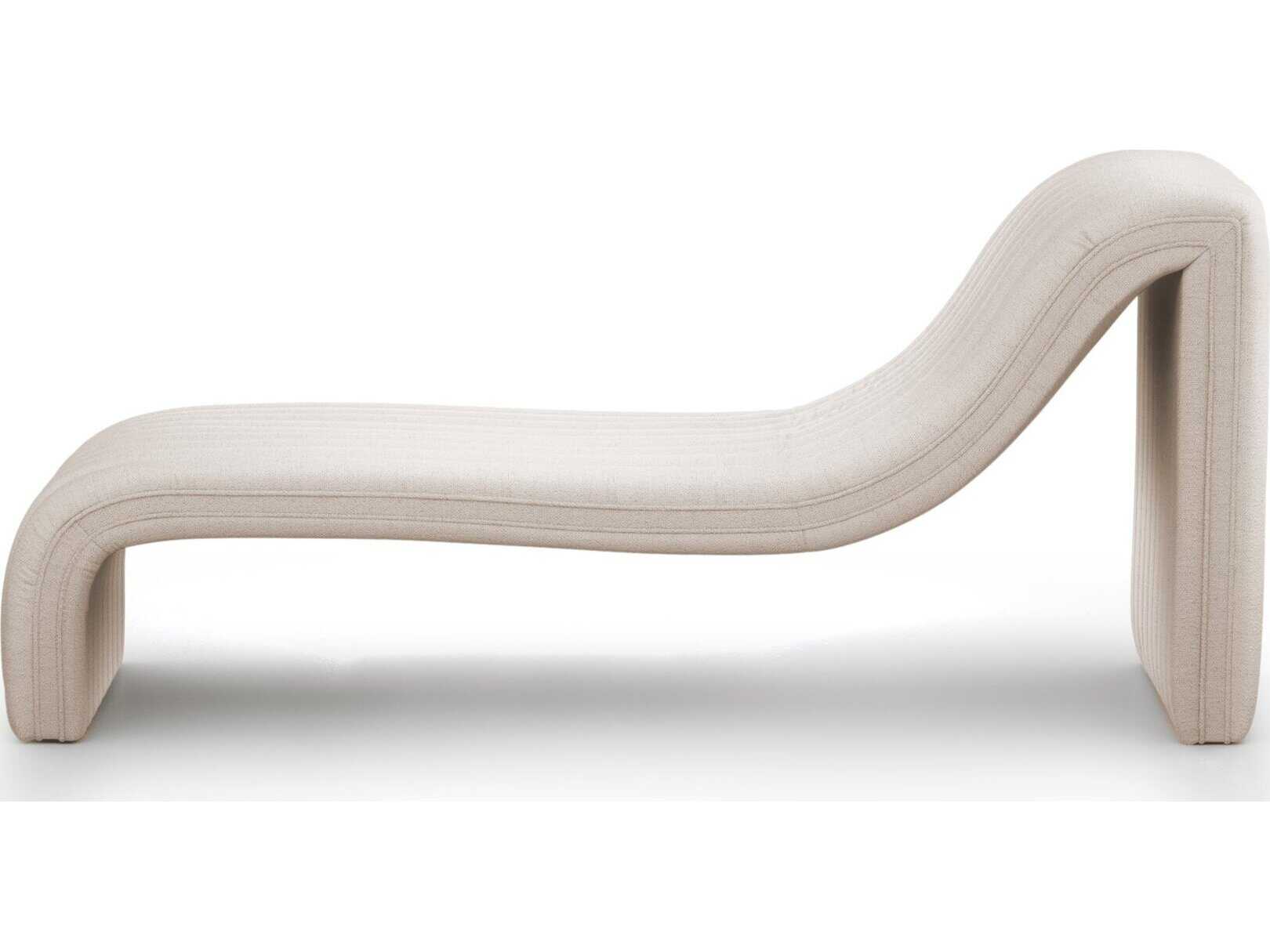 Four Hands Grayson White Upholstered Chaise