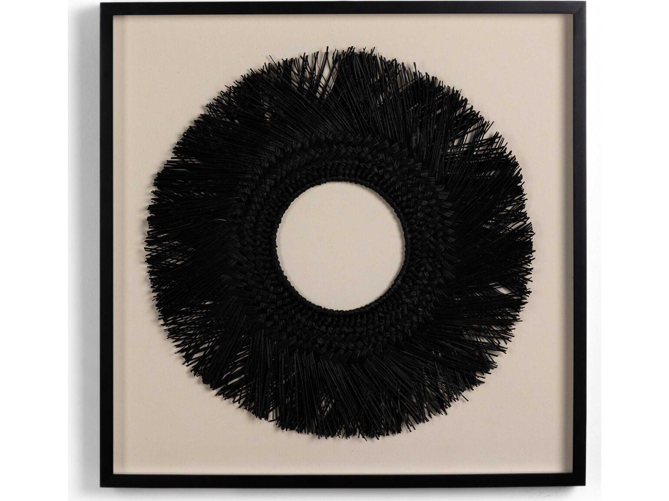 Four Hands Art Studio Black Sea Grass Wood Wall Art