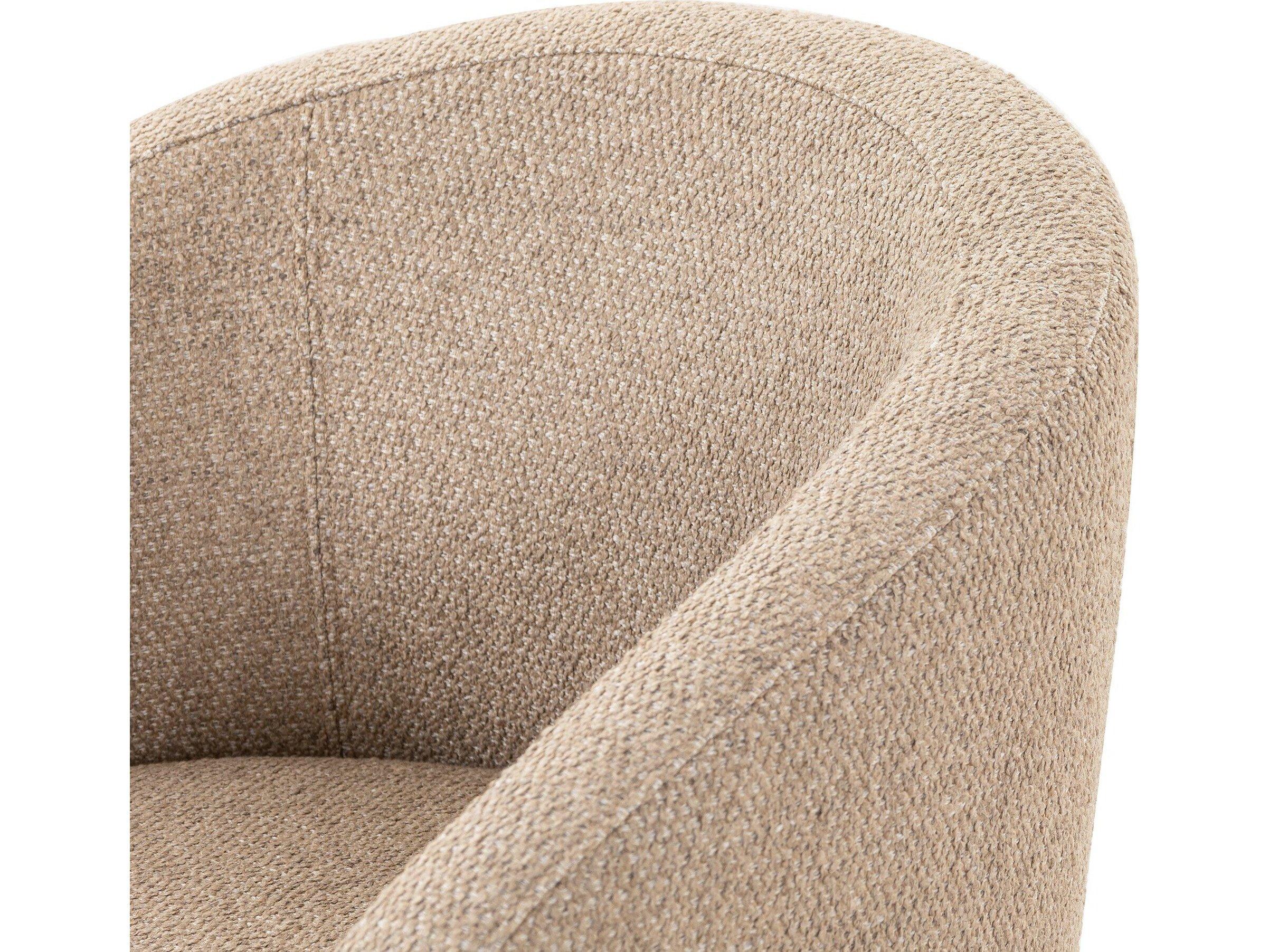 Four Hands Grayson Reynold Beige Upholstered Arm Dining Chair