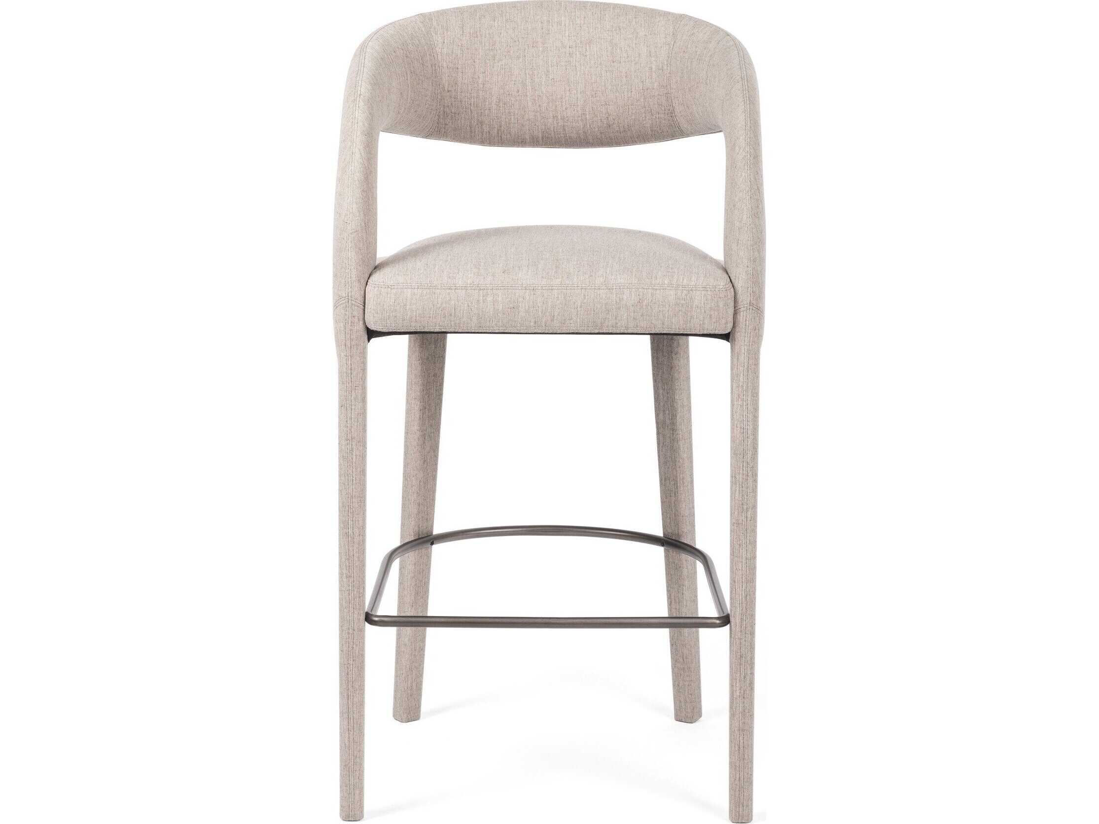 Four Hands Townsend Hawkins Savile Flannel Upholstered Bar Stool