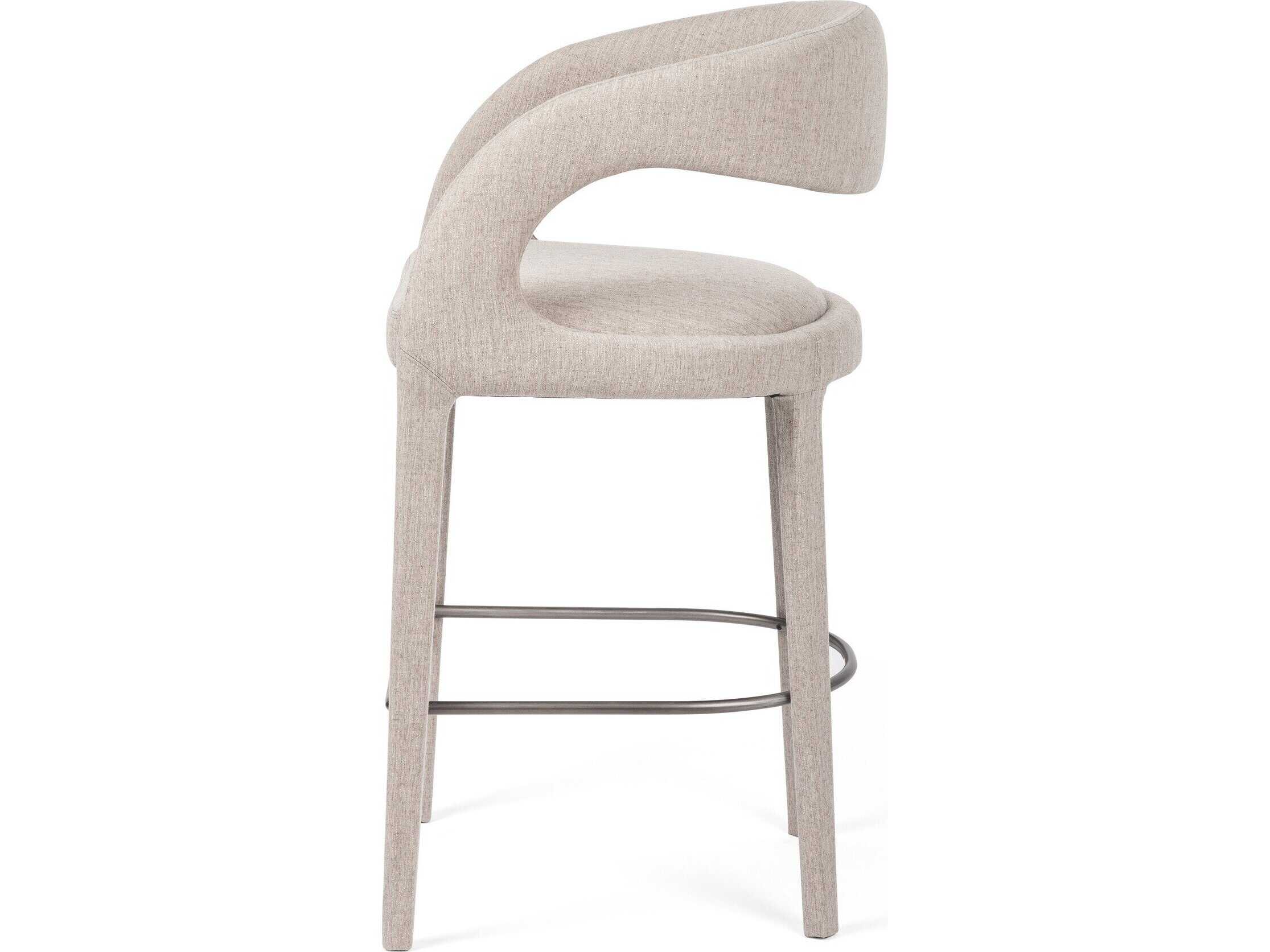 Four Hands Townsend Hawkins Savile Flannel Upholstered Bar Stool