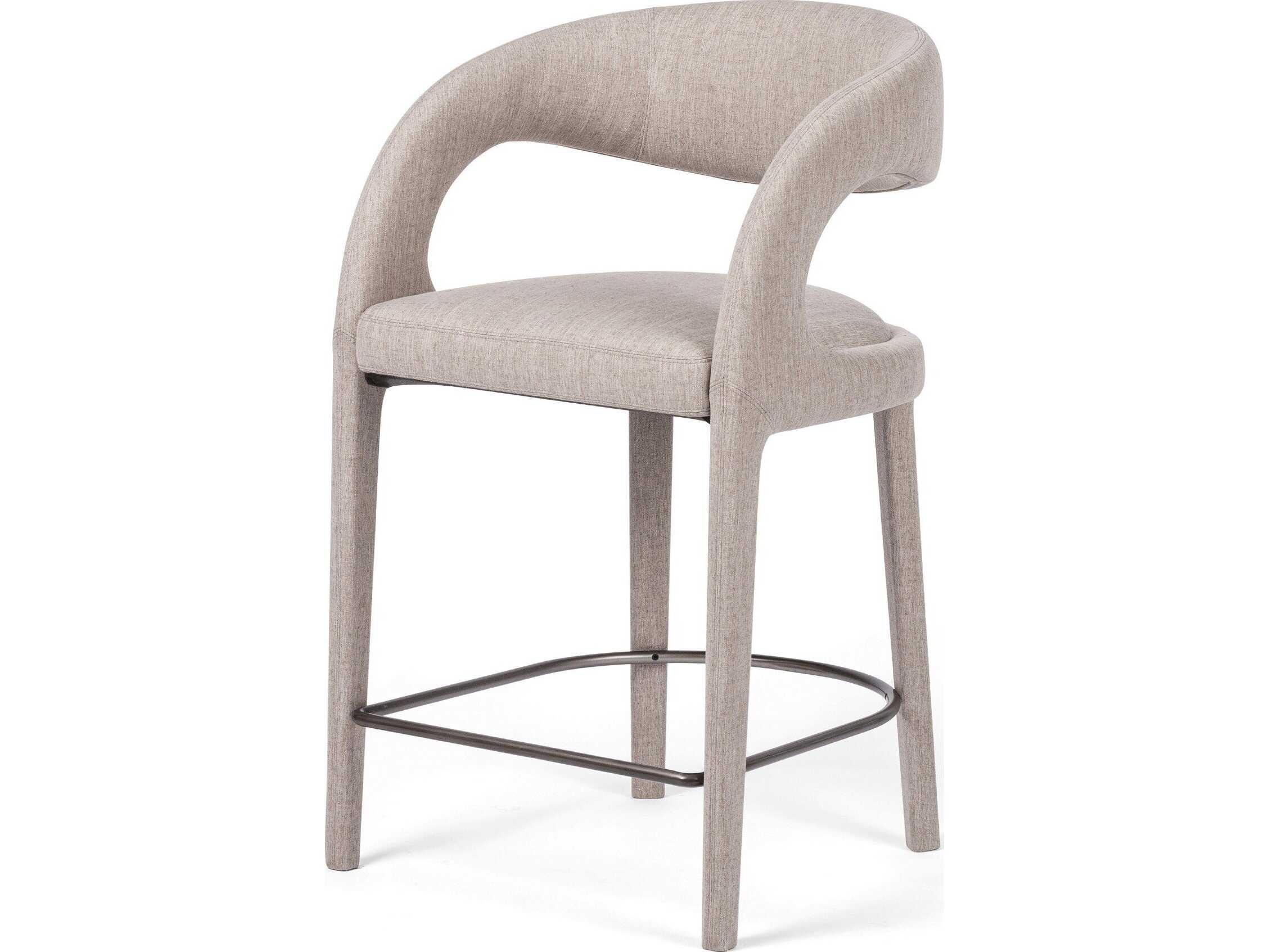 Four Hands Townsend Hawkins Savile Flannel Upholstered Counter Stool