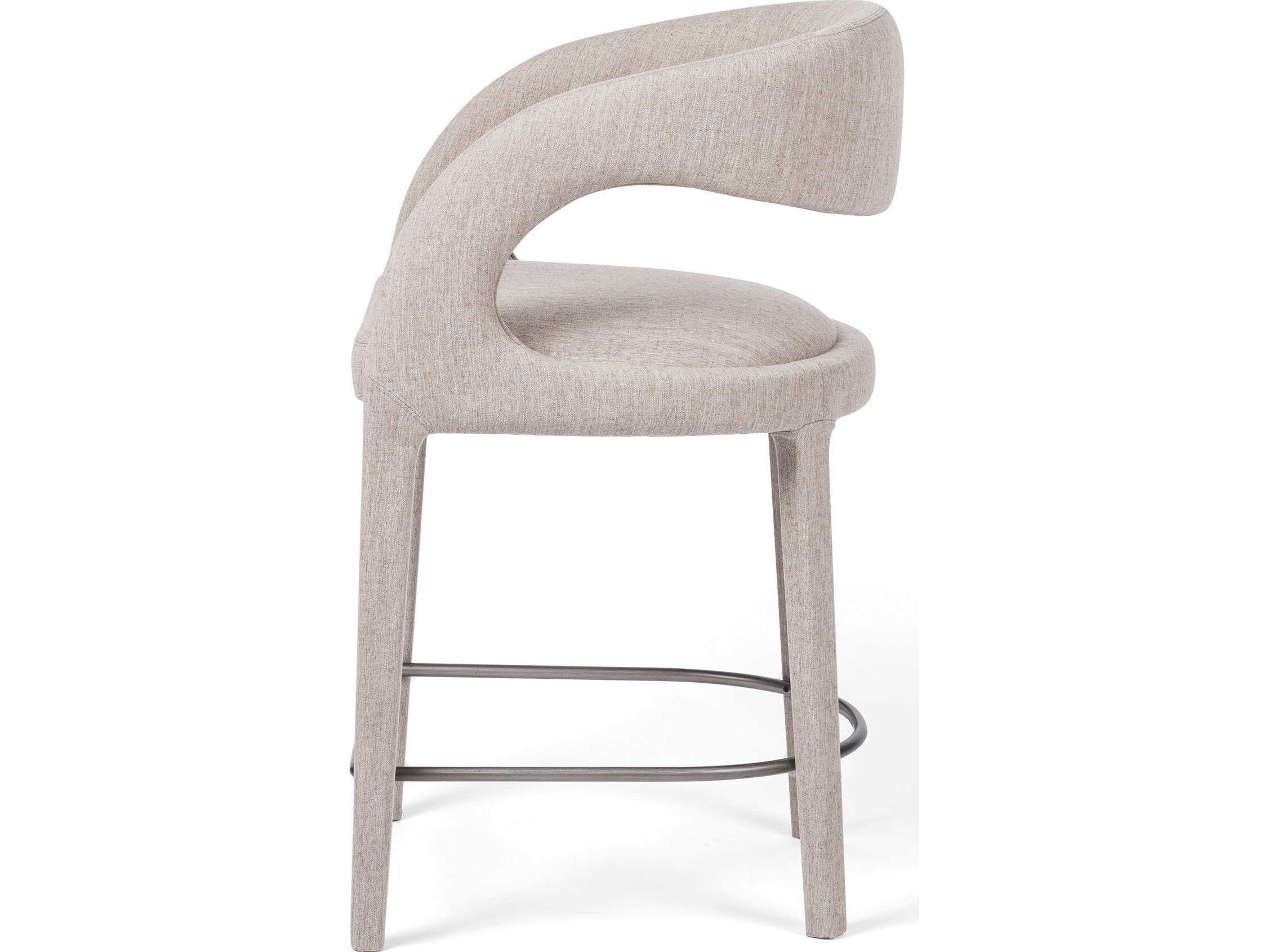 Four Hands Townsend Hawkins Savile Flannel Upholstered Counter Stool