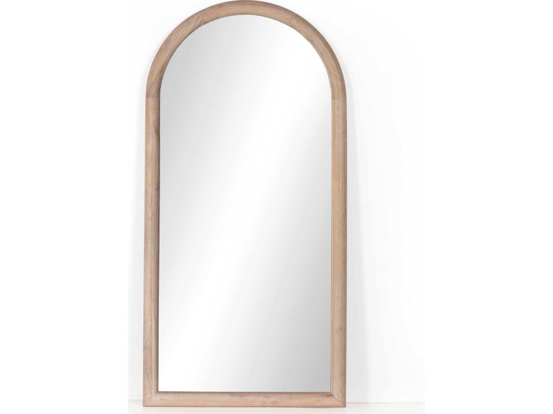 Four Hands Truett Gulliver Whitewash Acacia Floor Mirror