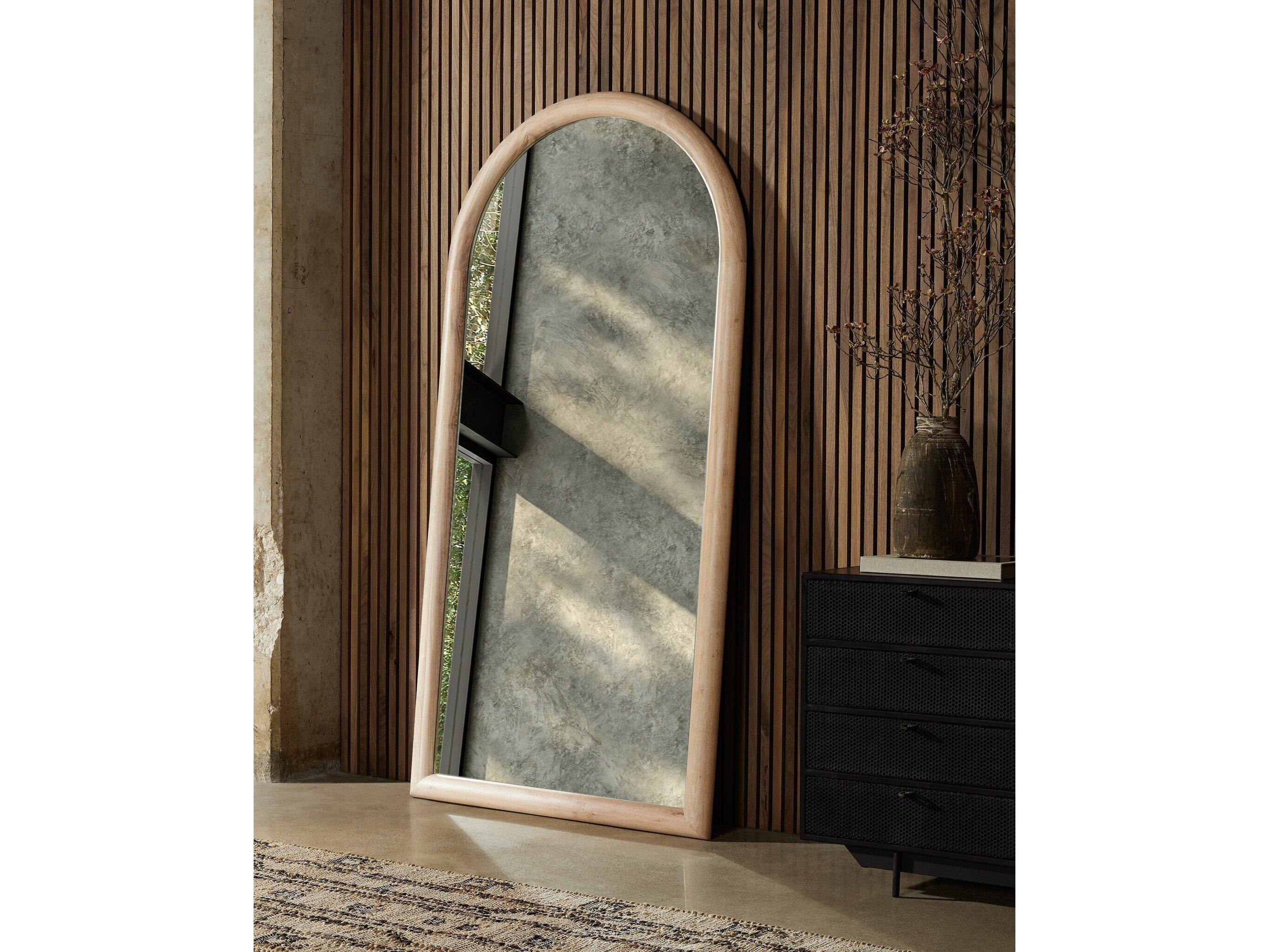 Four Hands Truett Gulliver Whitewash Acacia Floor Mirror