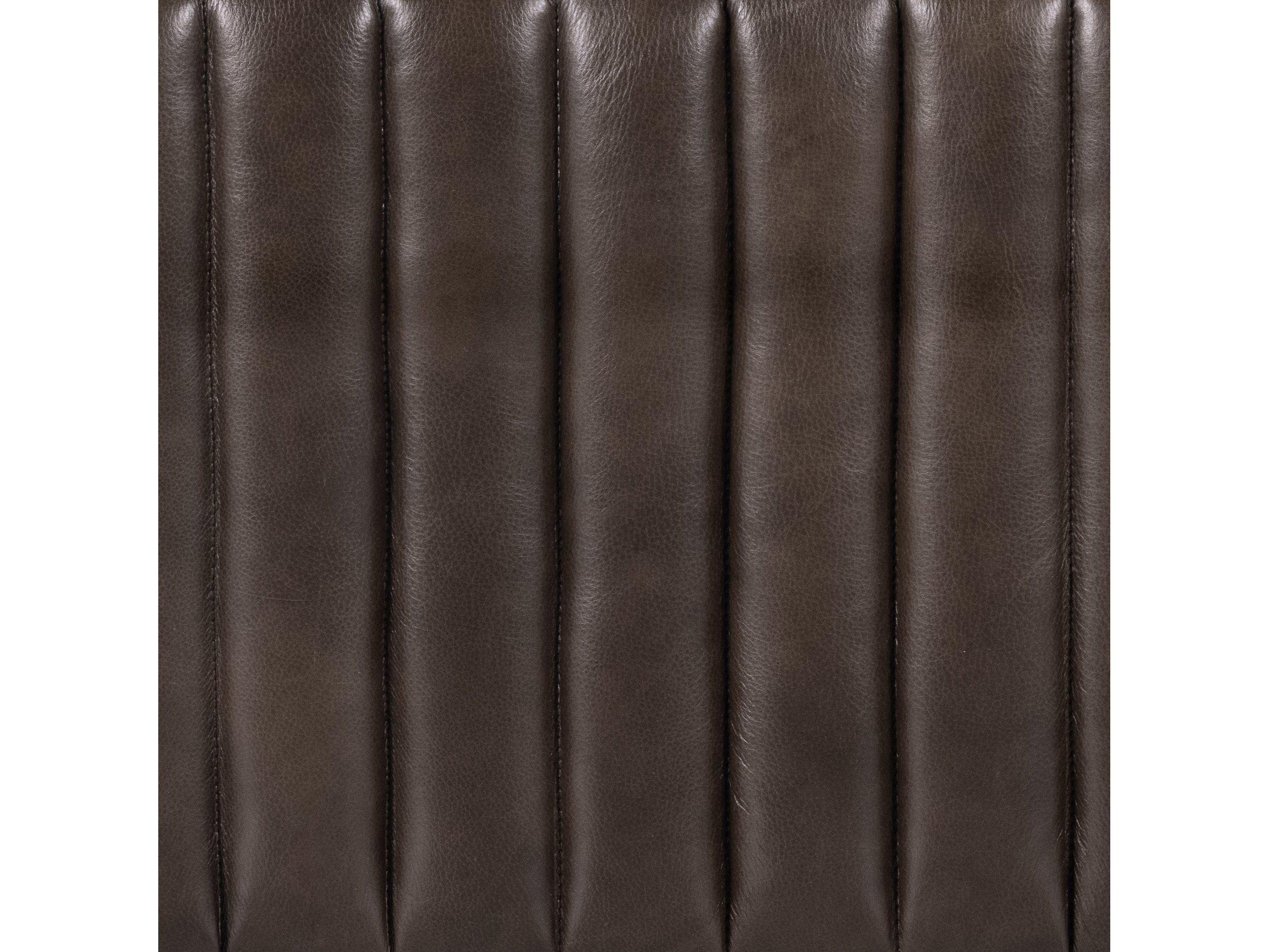 Four Hands Grayson Deacon Wolf Brown Leather Accent Bench