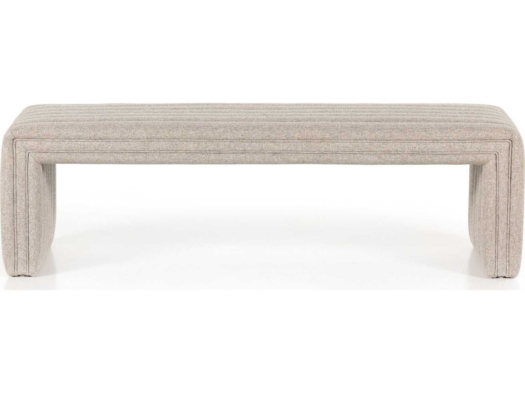 Four Hands Grayson Orly Natural Beige Upholstered Accent Bench