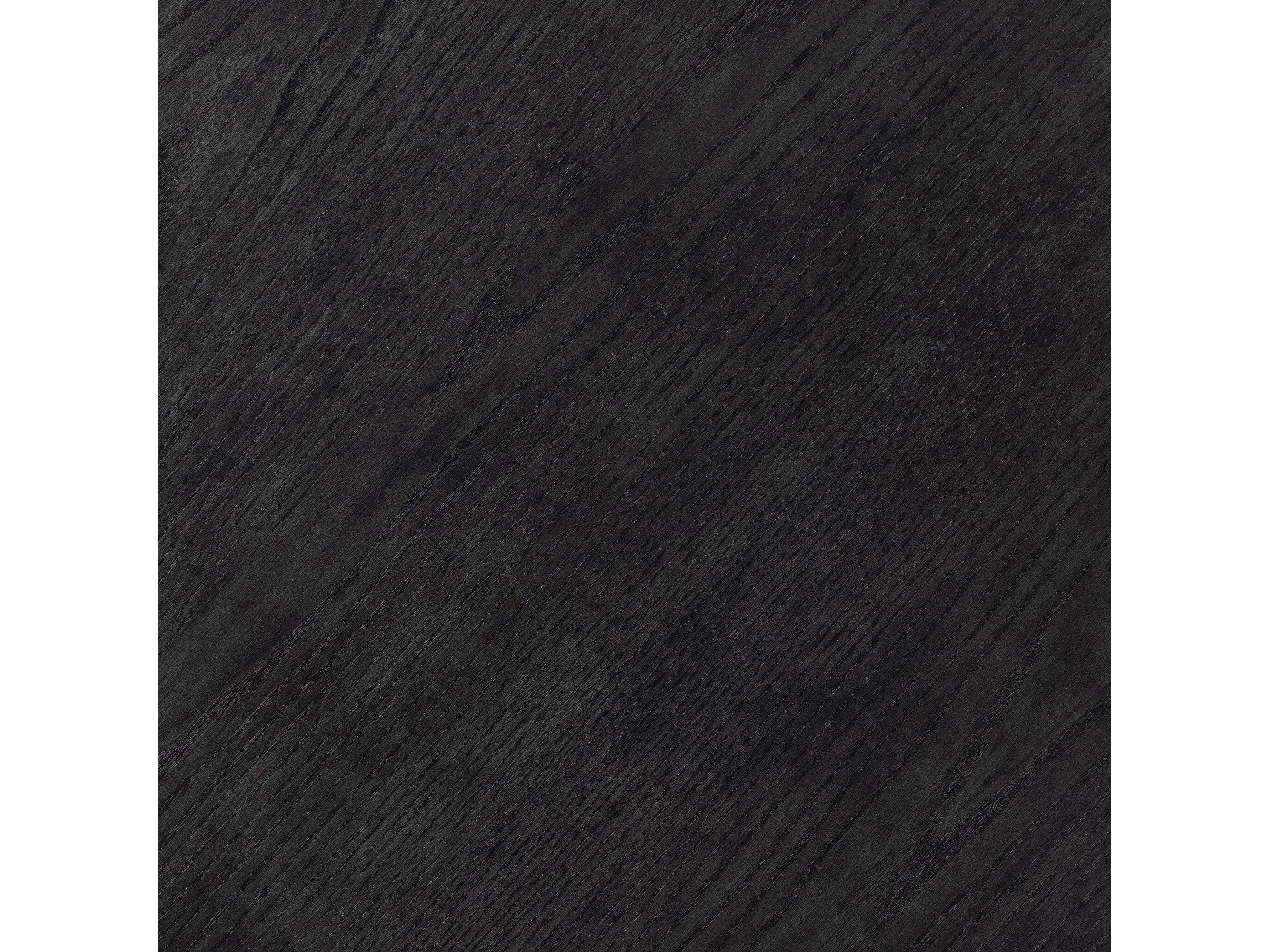 Four Hands Belfast Merla Round Wood Black Wash Ash End Table