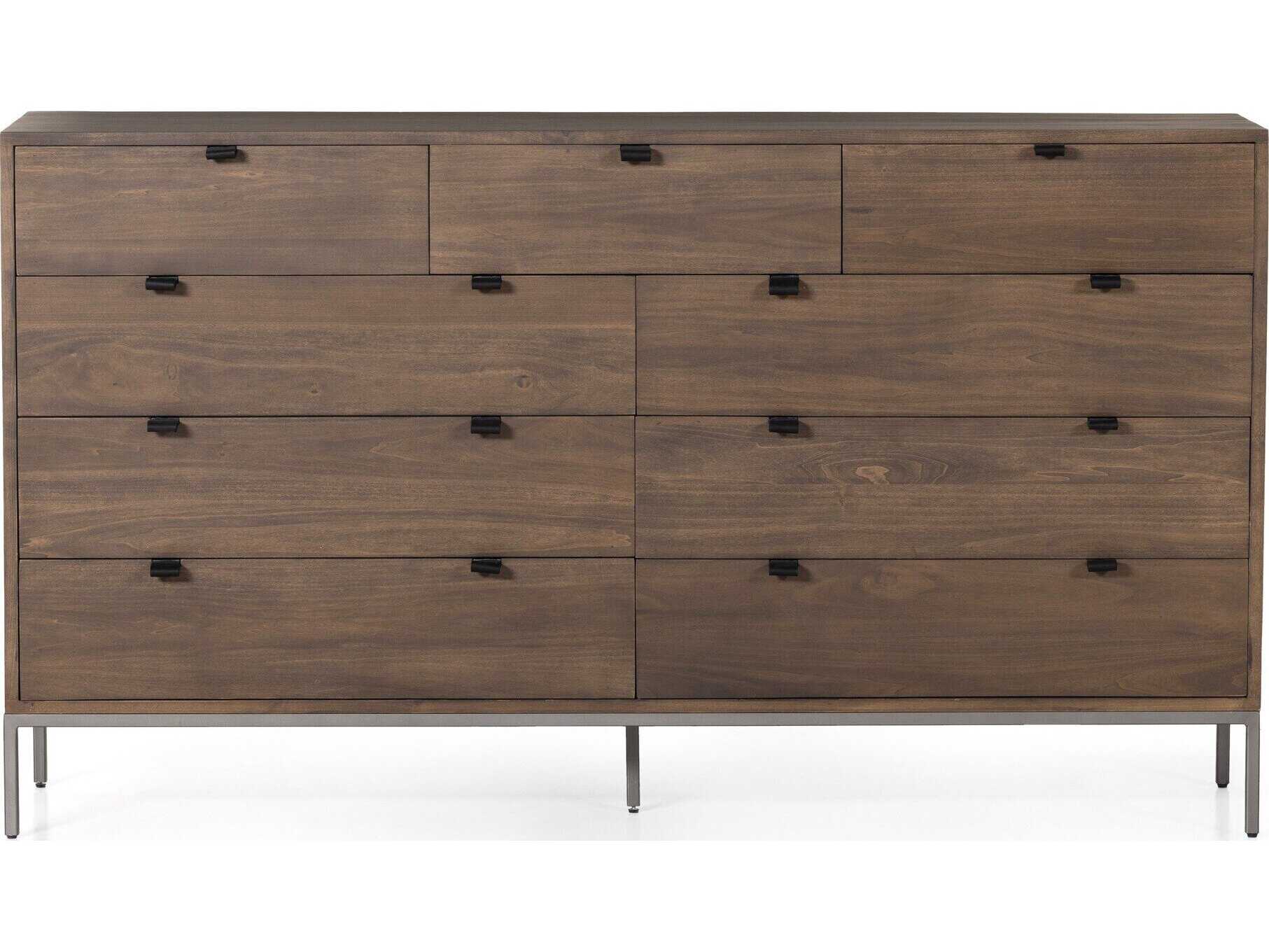 Four Hands Fulton Trey Auburn Poplar  Wood 9 Drawer Dresser