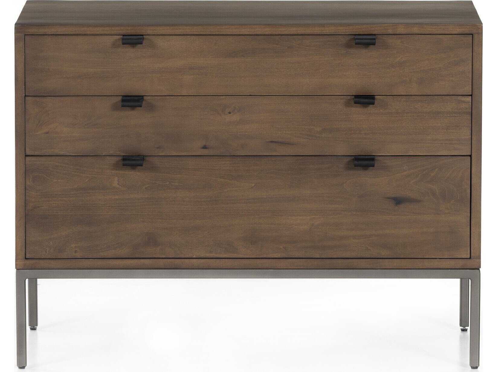 Four Hands Fulton Trey Auburn Poplar  Wood Large Nightstand