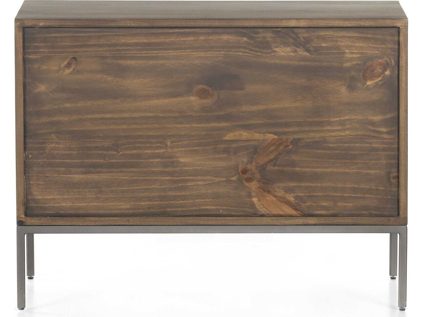 Four Hands Fulton Trey Auburn Poplar  Wood Large Nightstand