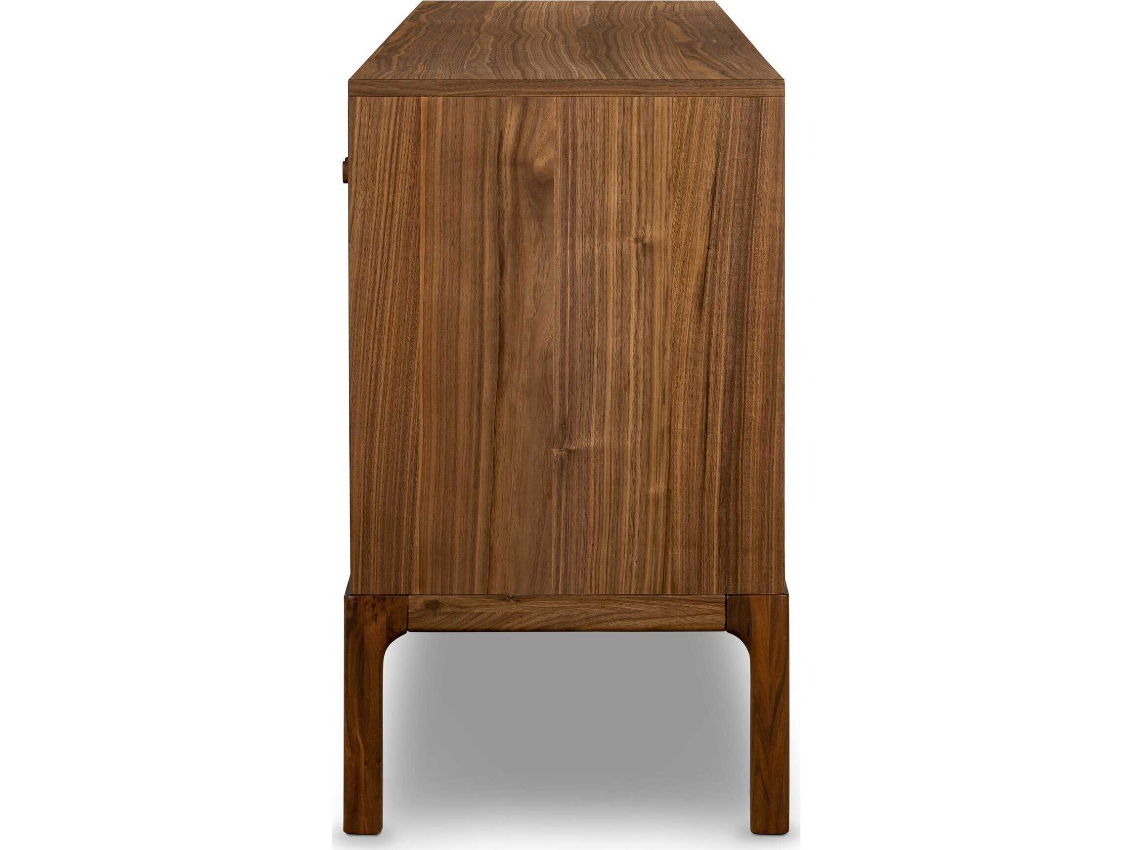 Four Hands Wallis Arturo 85" Walnut Wood Natural Veneer Sideboard