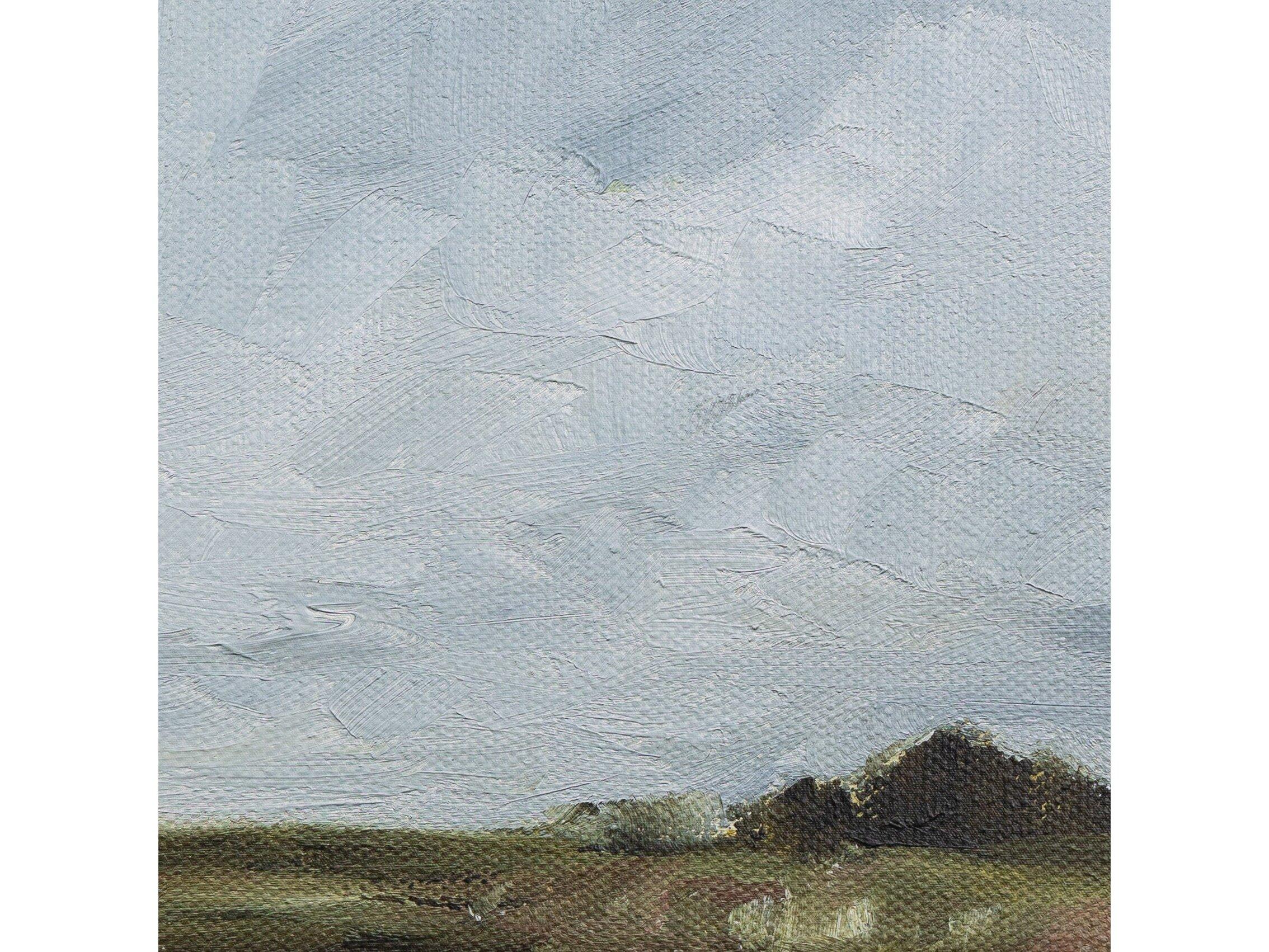 Four Hands Art Studio Farmland by Shaina Page Natural Maple Floater  Canvas Wall Art