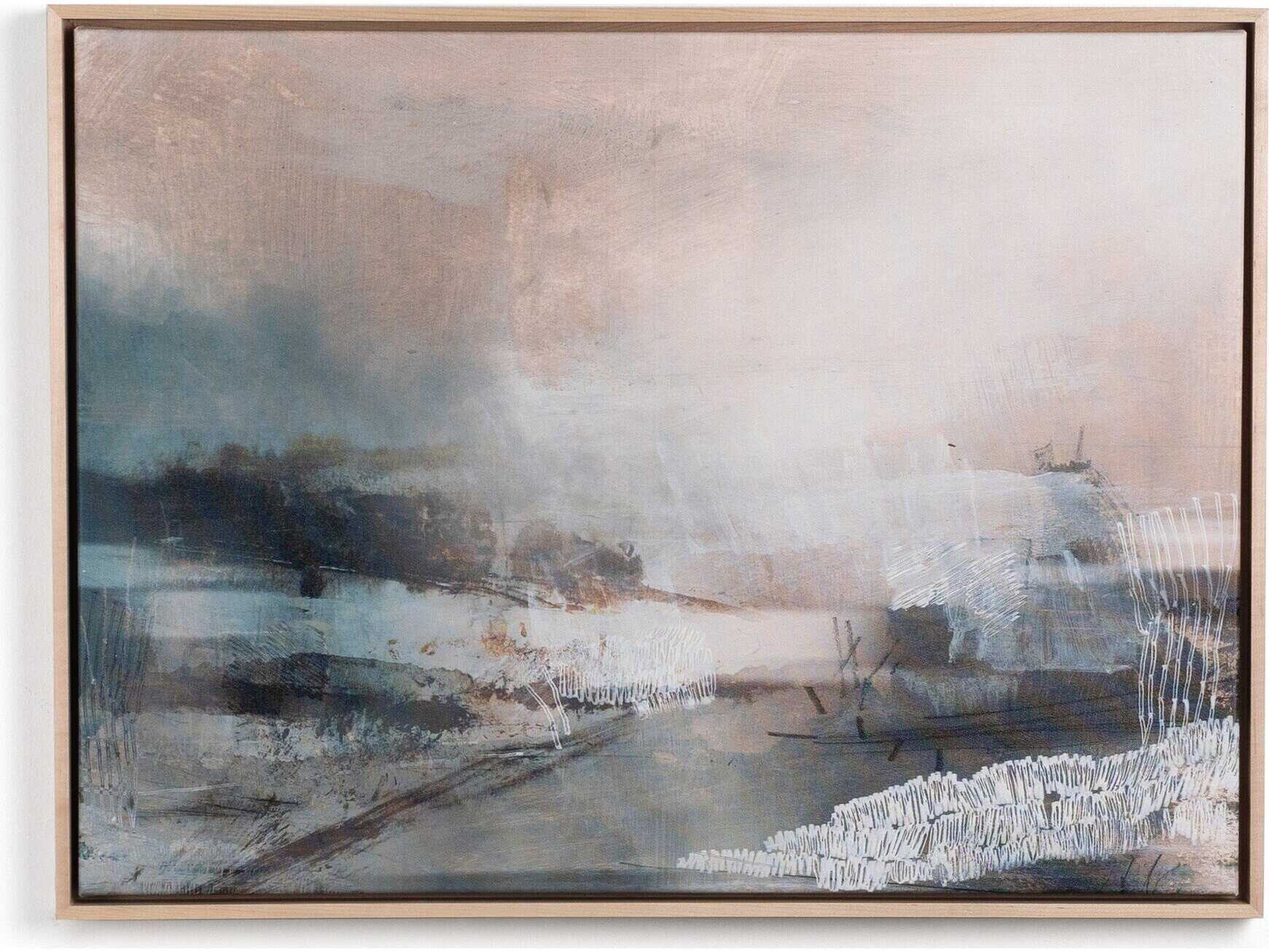 Four Hands Art Studio Natural Maple / White Budleigh By Dan Hobday Canvas Wall Art