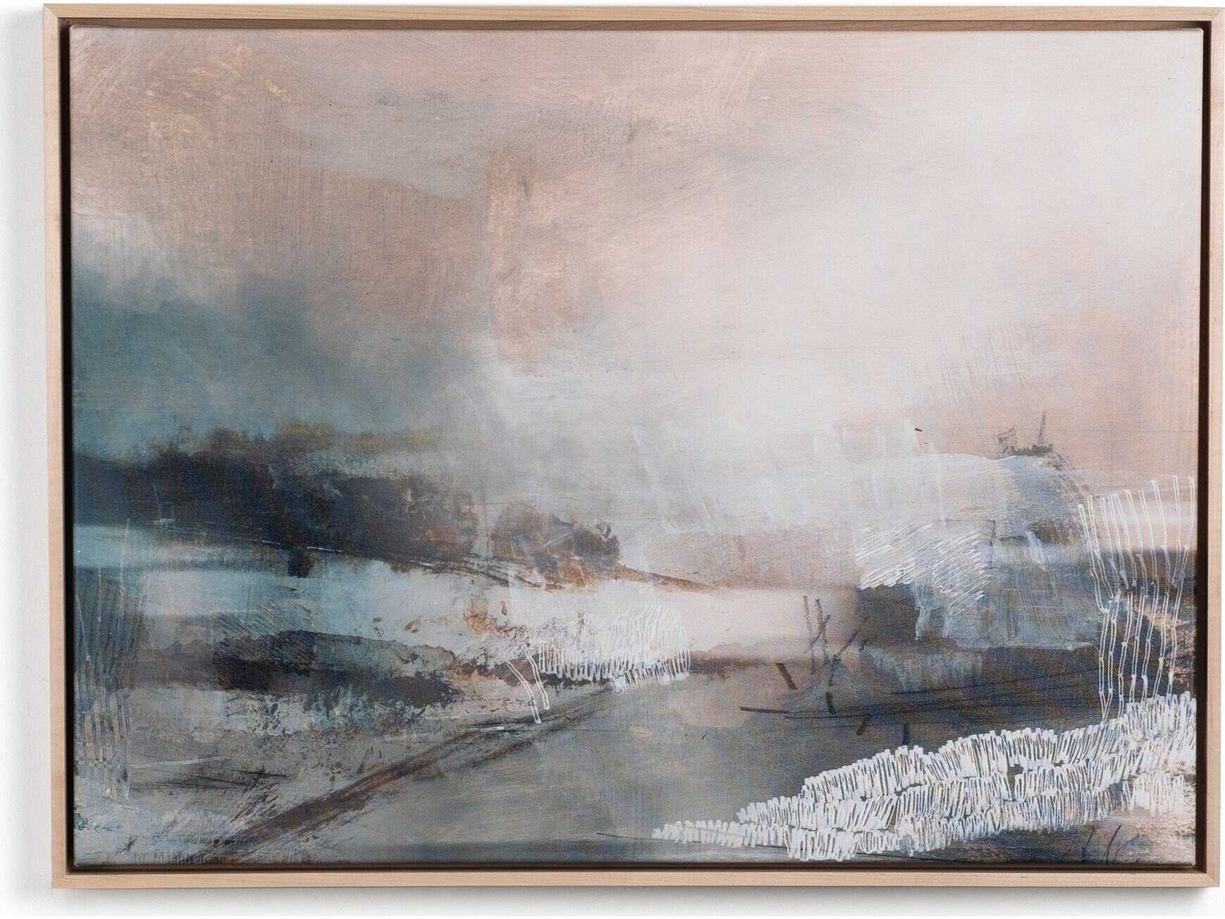 Four Hands Art Studio Budleigh by Dan Hobday Natural Maple Floater  Canvas Wall Art