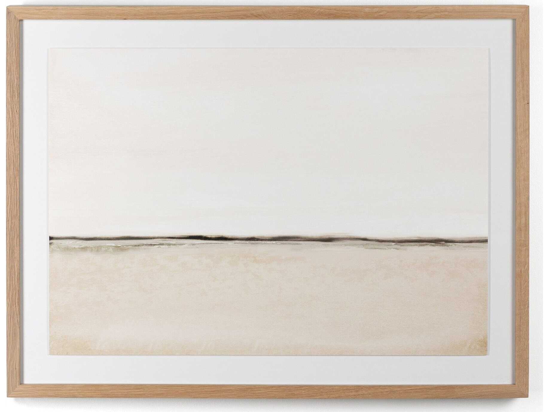 Four Hands Art Studio Breeze by Dan Hobday Vertical Grain White Oak  Canvas Wall Art