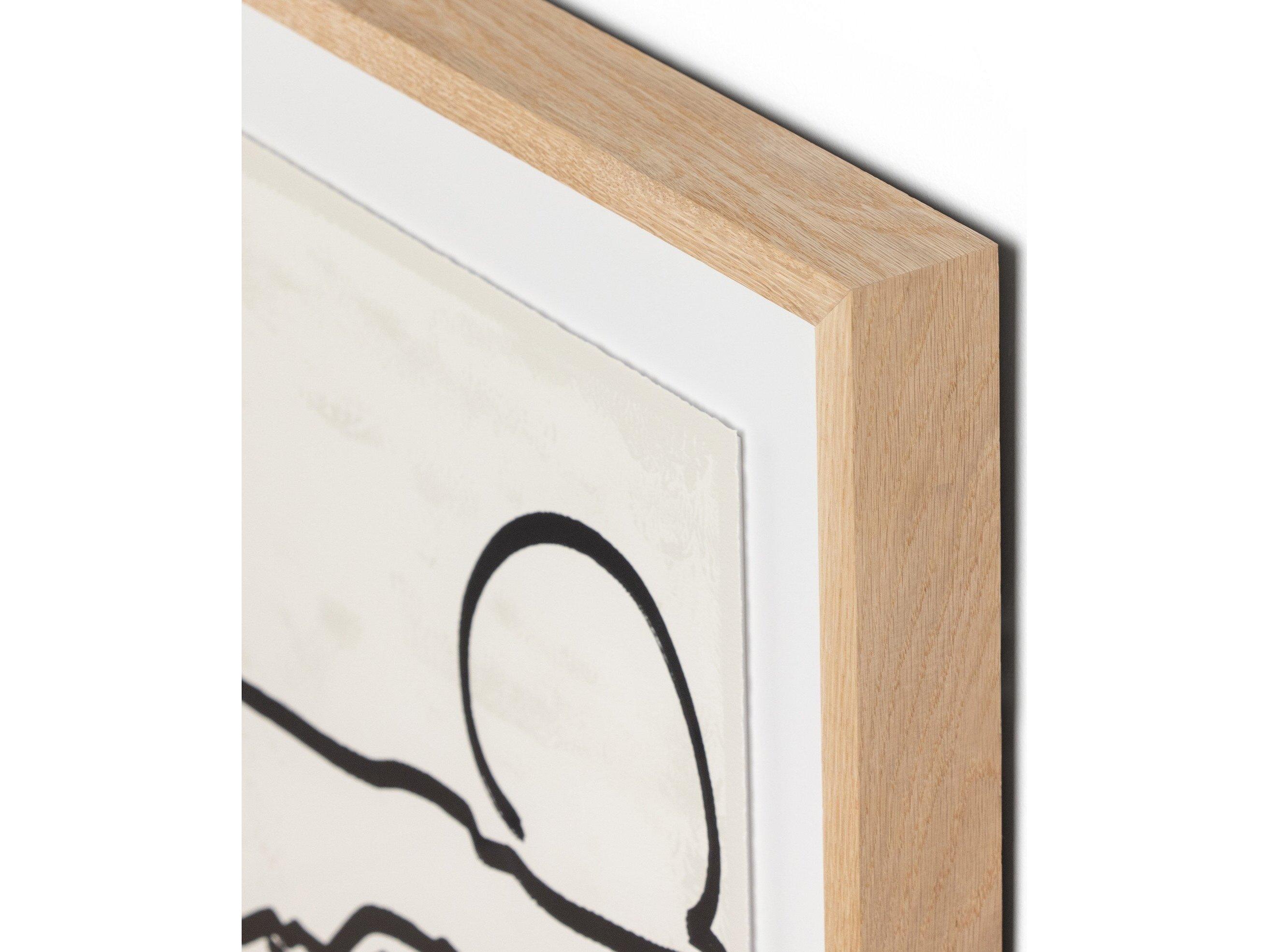 Four Hands Art Studio Mountain High I by Coup D' Esprit Vertical Grain White Oak  Canvas Wall Art