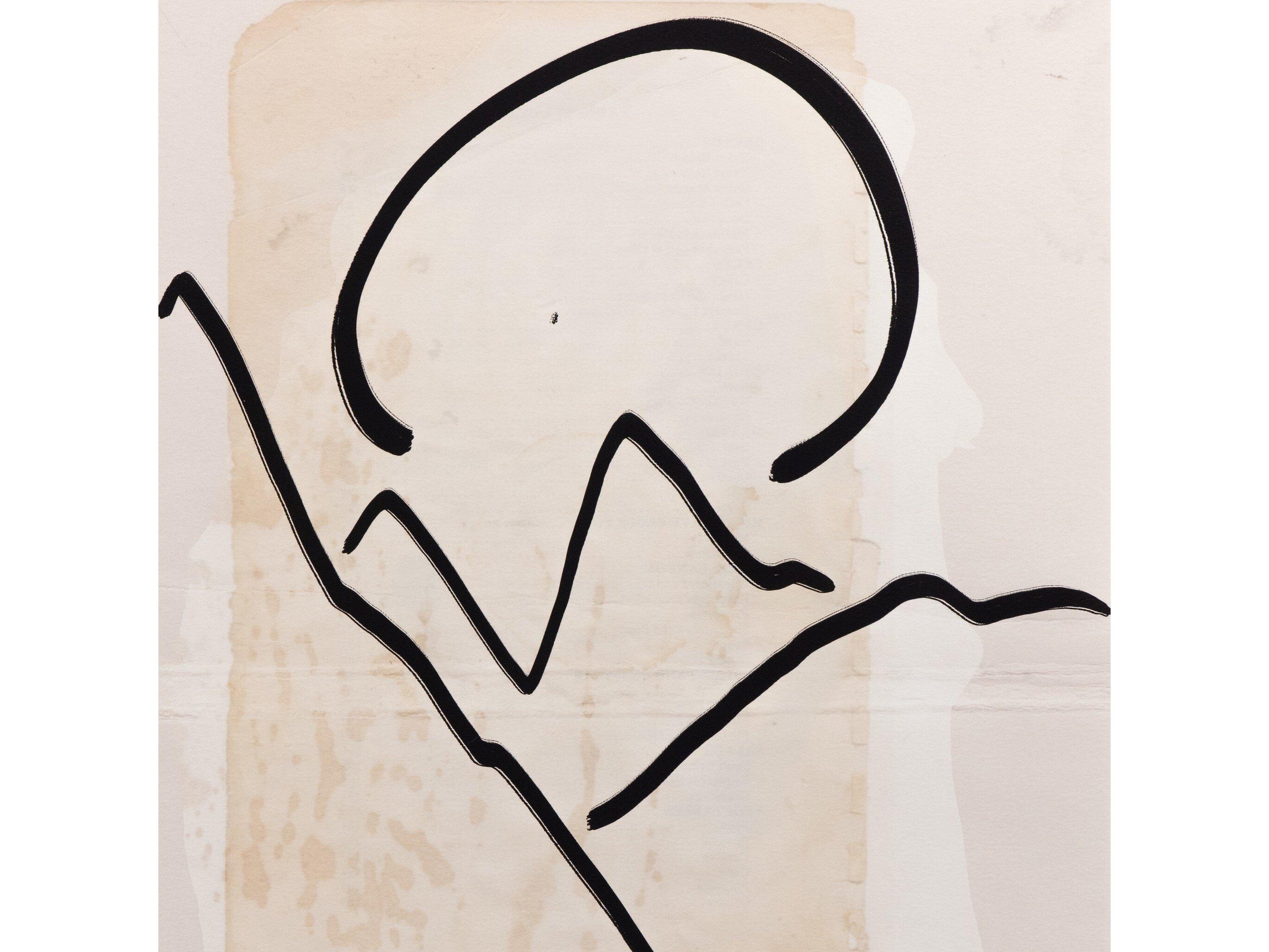 Four Hands Art Studio Mountain High III by Coup D' Esprit Vertical Grain White Oak  Canvas Wall Art