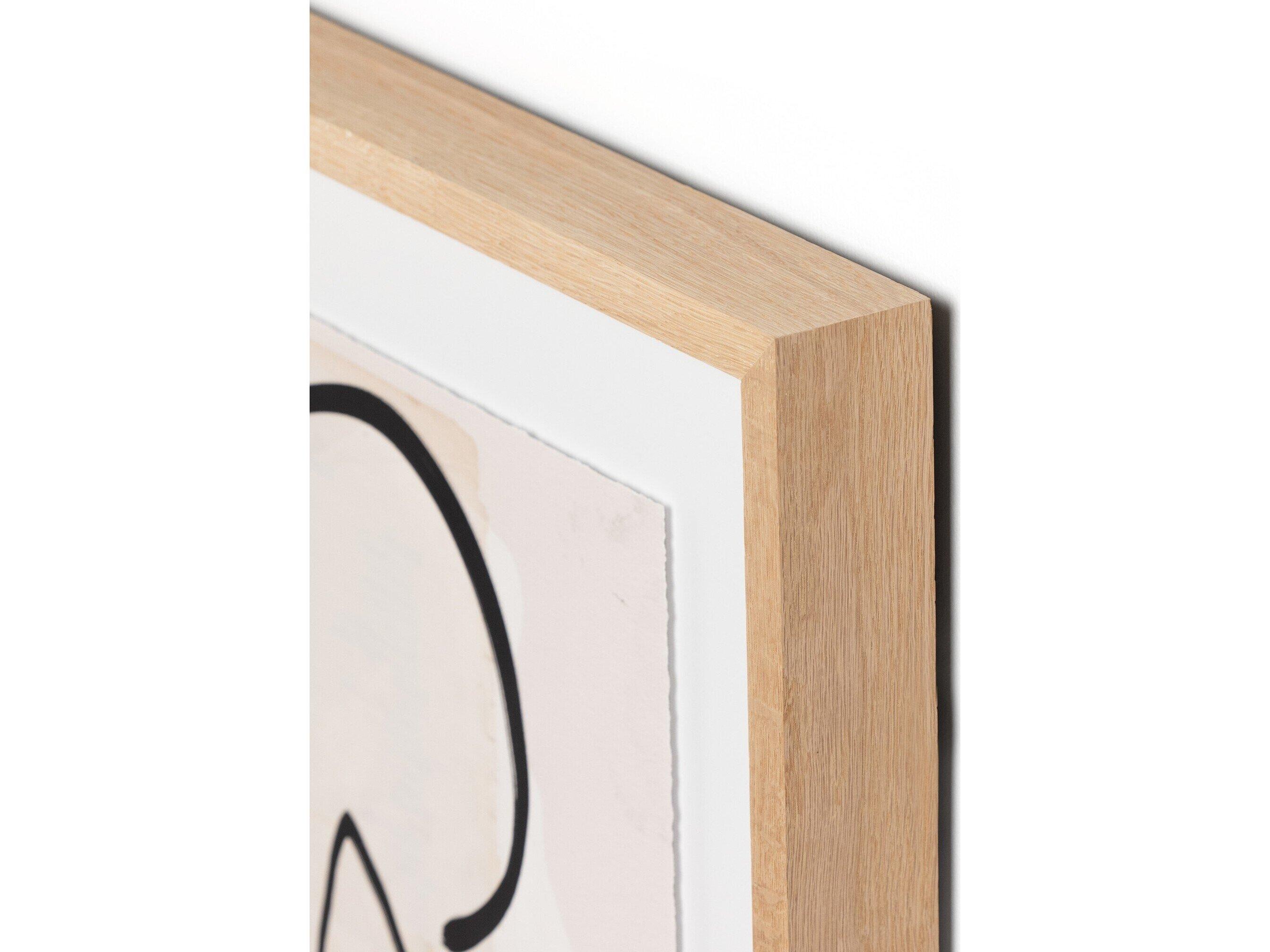 Four Hands Art Studio Mountain High III by Coup D' Esprit Vertical Grain White Oak  Canvas Wall Art