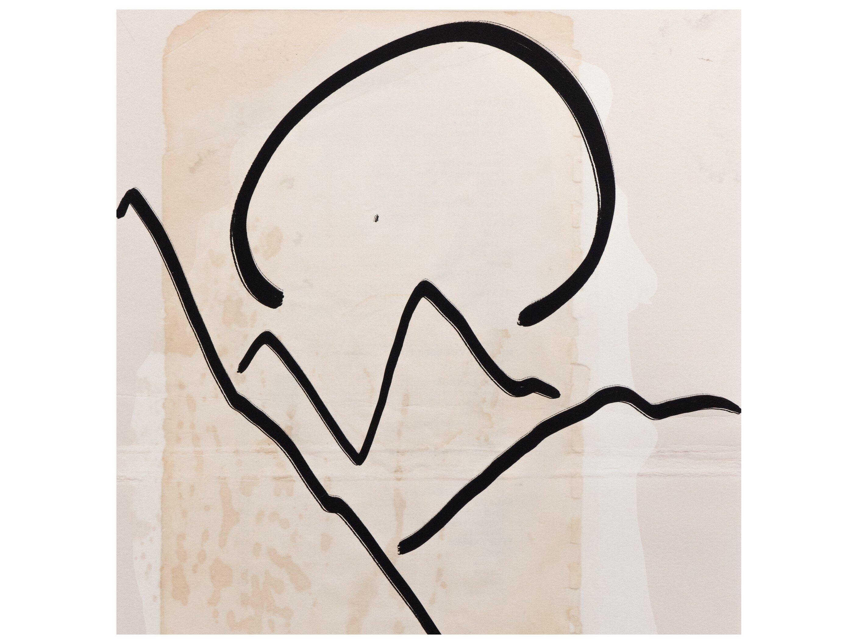 Four Hands Art Studio Mountain High III by Coup D' Esprit Vertical Grain White Oak  Canvas Wall Art