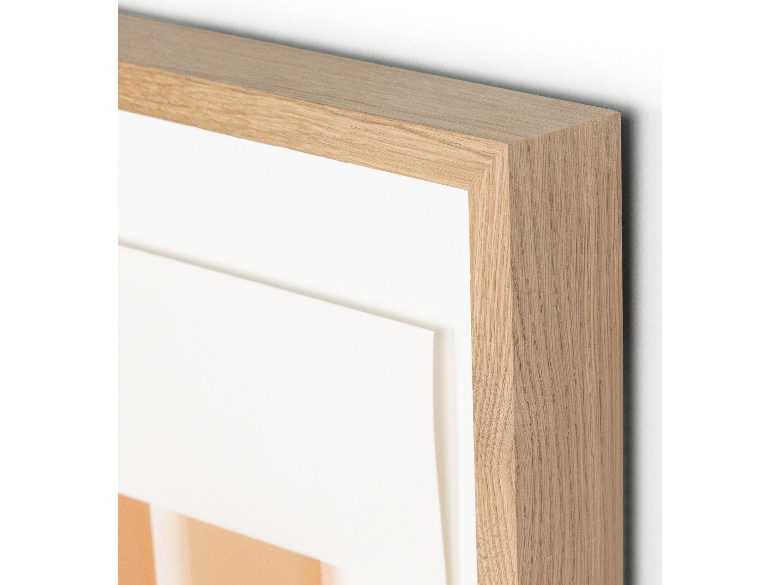 Four Hands Art Studio Color Form G by David Grey Vertical Grain White Oak  Canvas Wall Art